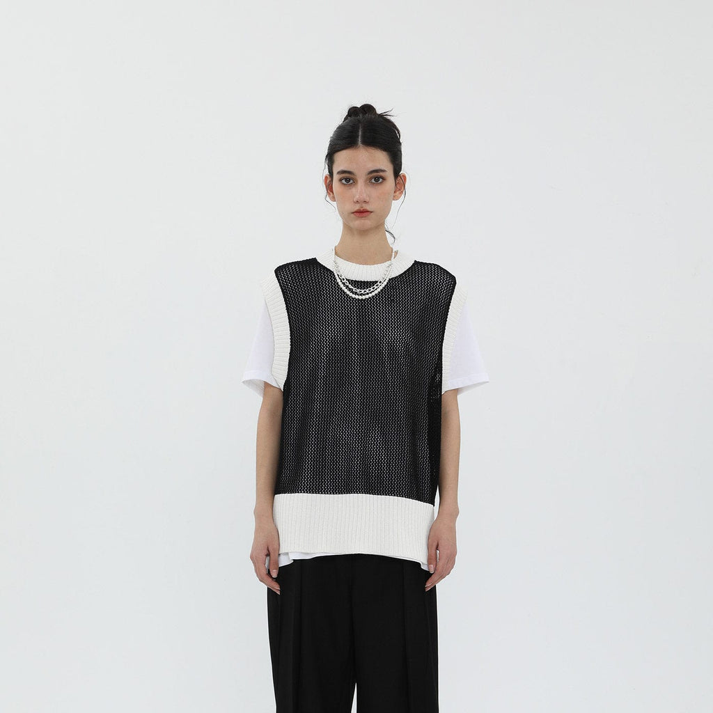 MIICHOUS Cutout Knitted Vest, premium urban and streetwear designers apparel on PROJECTISR.com, Miichous