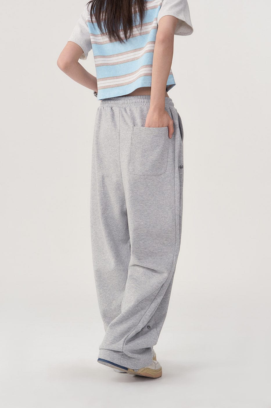 F426 Side Buttoned Drawstring Pants, premium urban and streetwear designers apparel on PROJECTISR.com, F426