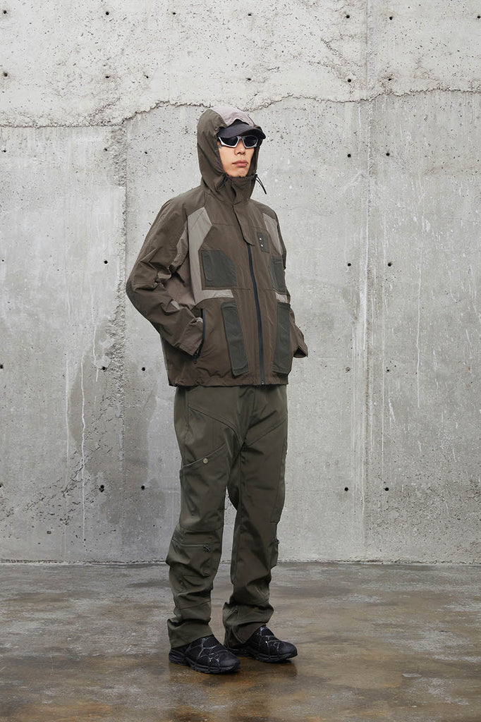 F2CE Deconstructed Waterproof Windbreaker, premium urban and streetwear designers apparel on PROJECTISR.com, F2CE