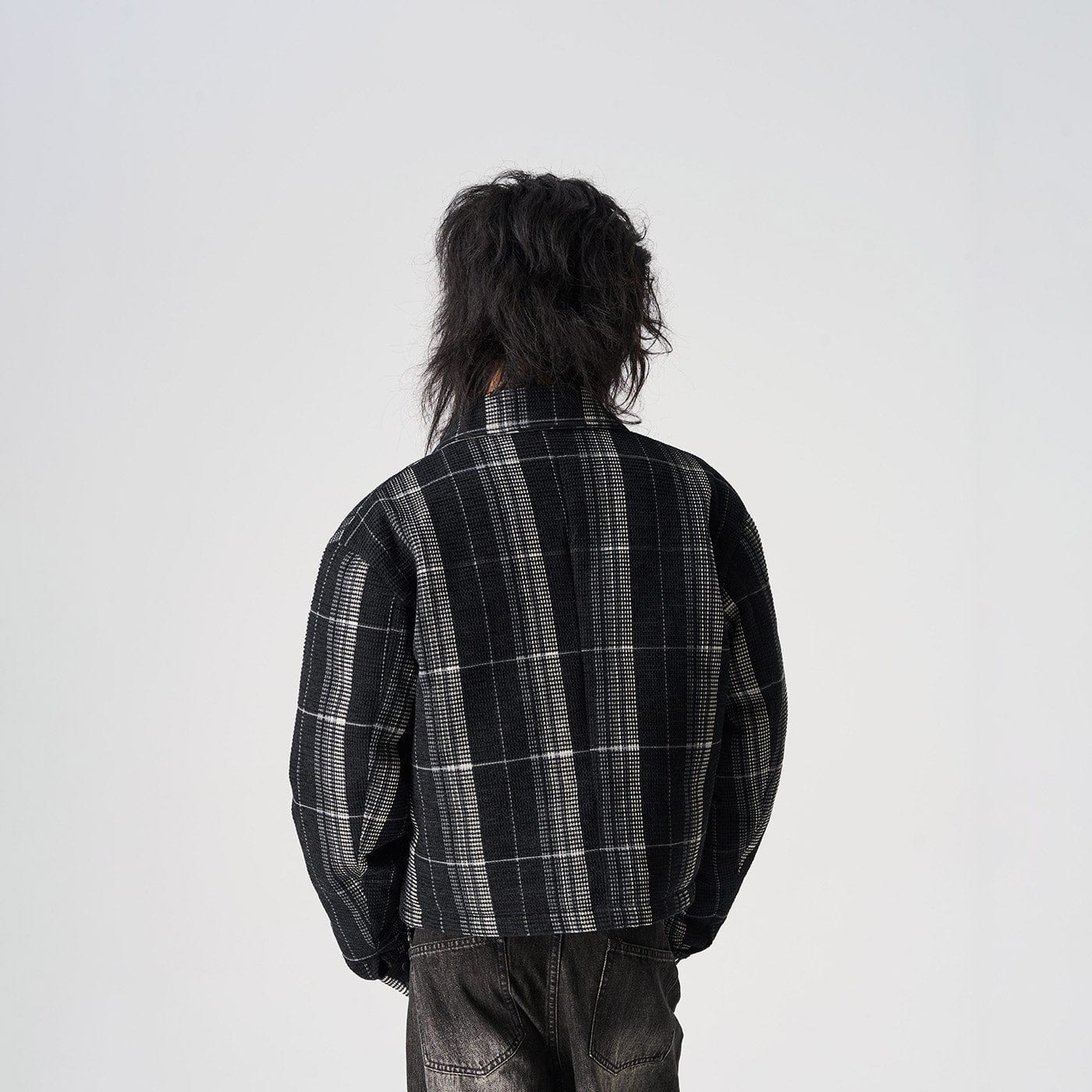 EPIC POETRY Plaid Puffer Jacket, premium urban and streetwear designers apparel on PROJECTISR.com, EPIC POETRY