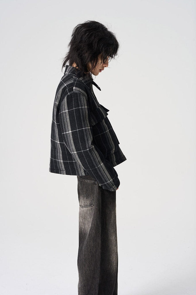 EPIC POETRY Plaid Puffer Jacket, premium urban and streetwear designers apparel on PROJECTISR.com, EPIC POETRY