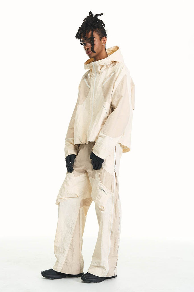 RELABEL Deconstructed Multi-Pocket Side-Zipper Cargo Pants, premium urban and streetwear designers apparel on PROJECTISR.com, RELABEL