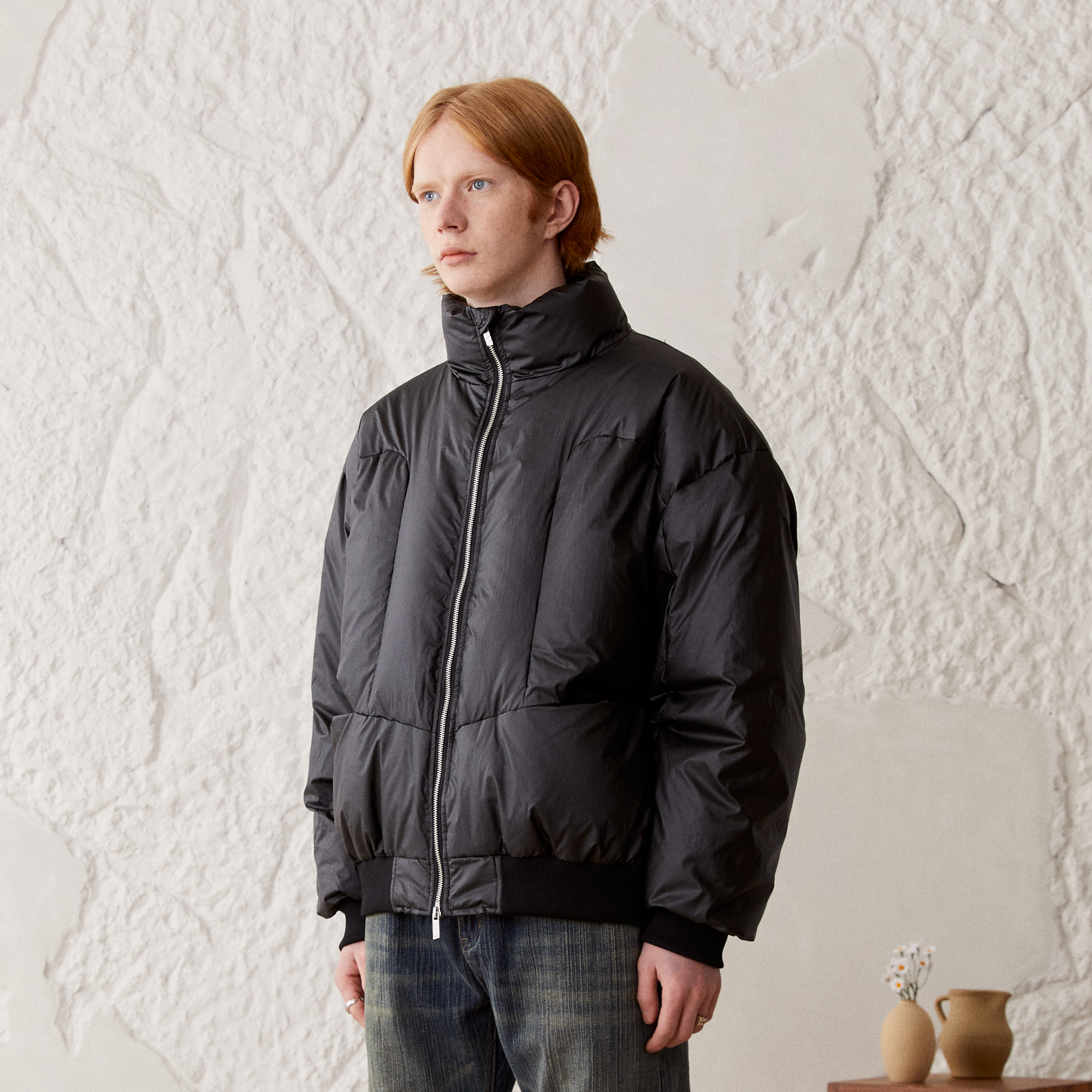 KREATE Modern Paneled Oversized Down Jacket