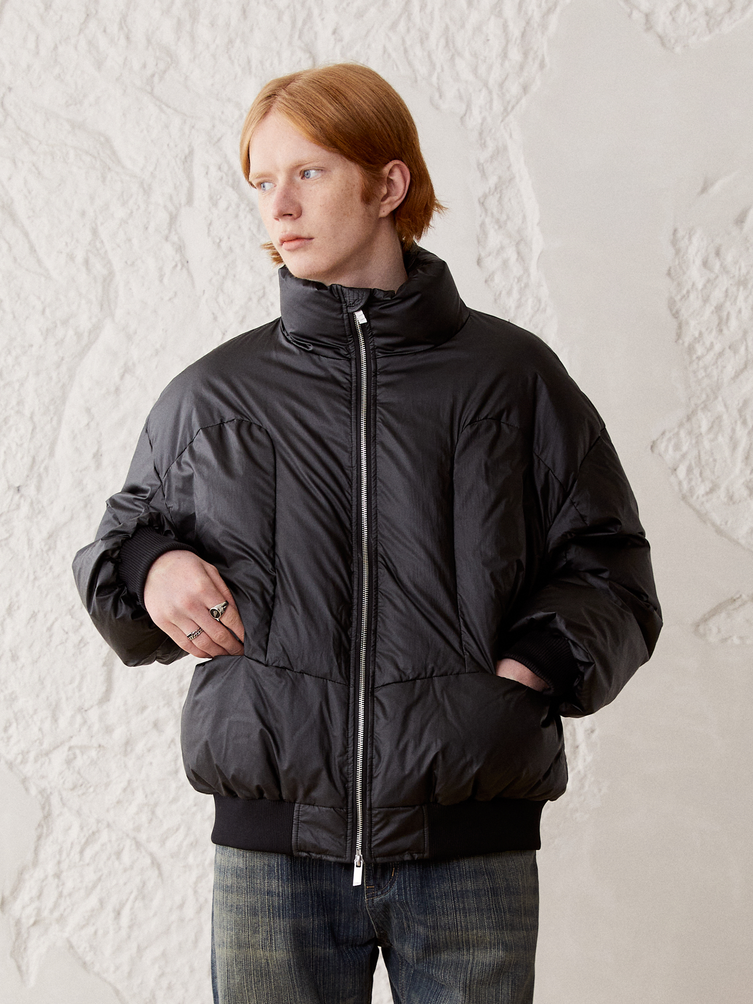 KREATE Modern Paneled Oversized Down Jacket