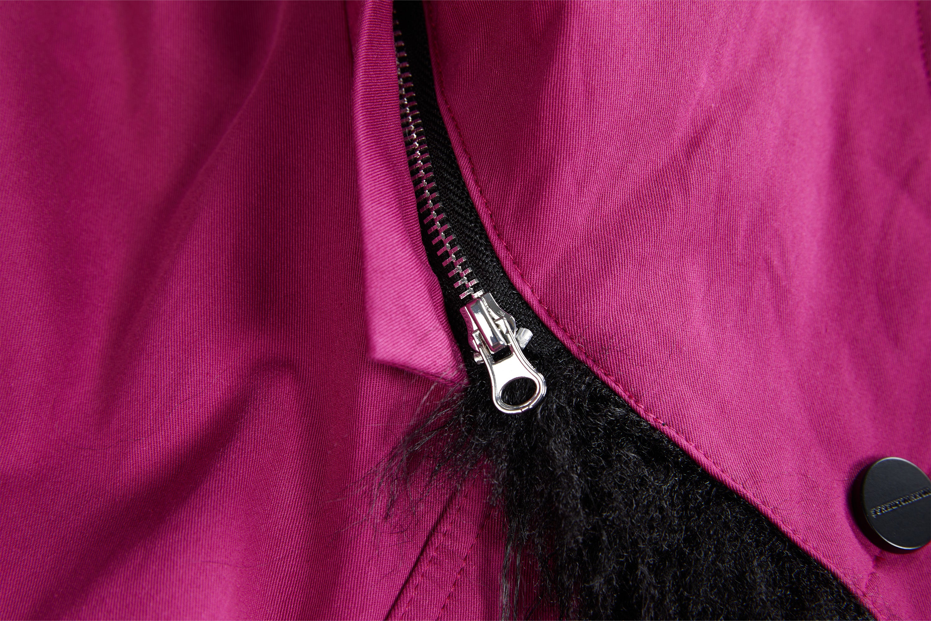 VANN VALRENCE Detachable Hood Faux-Fur Collar Parka