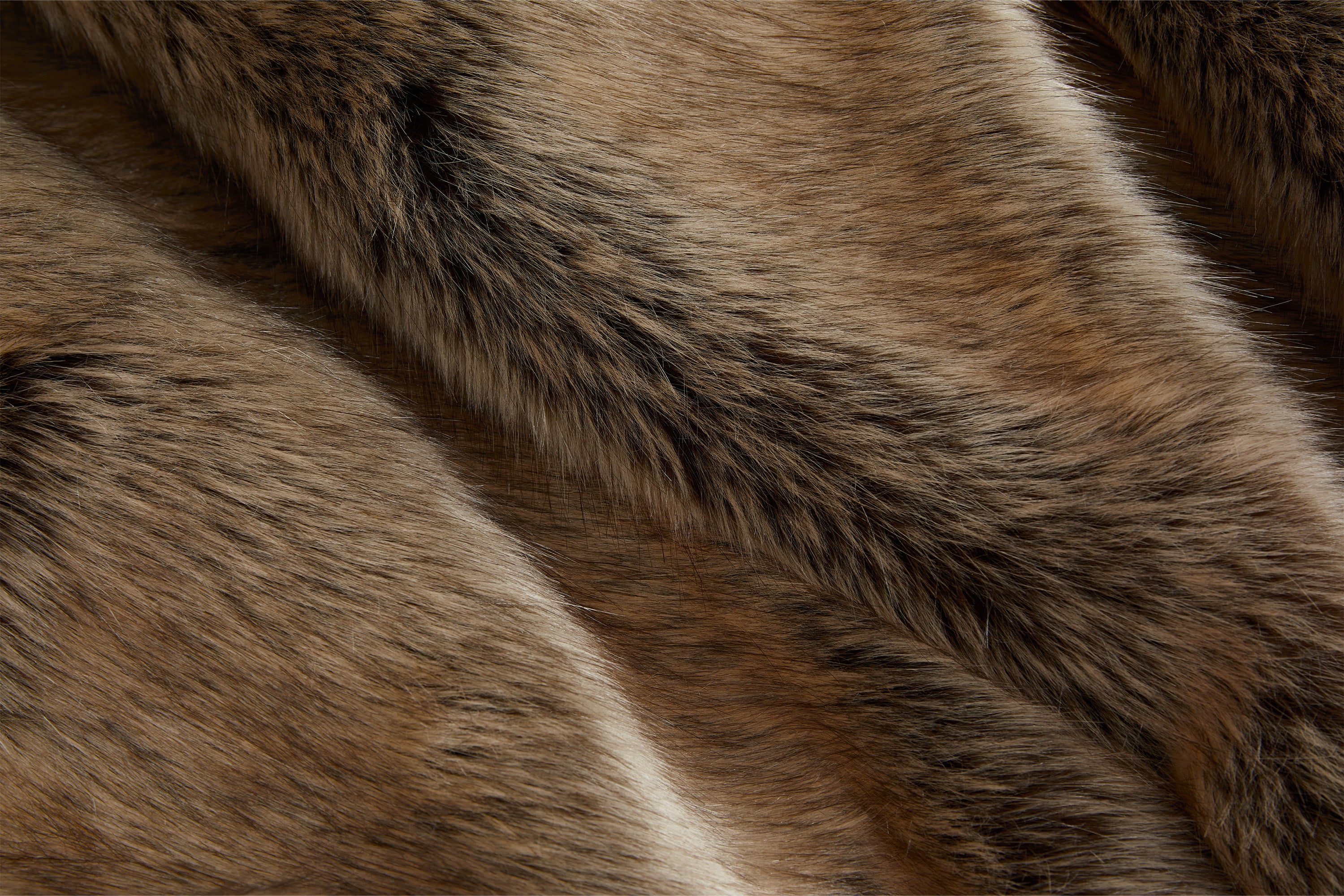 VANN VALRENCE Waxed Faux Fur Maxi Coat