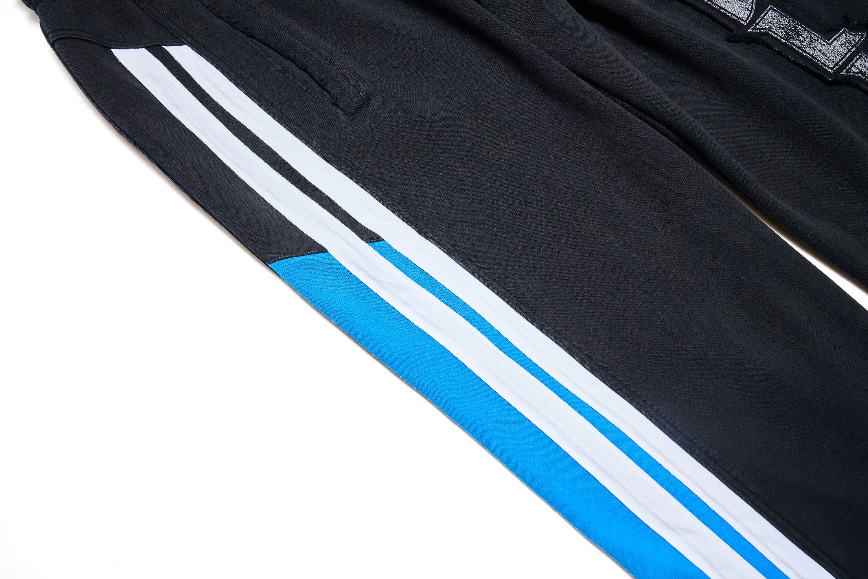 ULIPERY Asymmetric Striped LOGO Sweatpants