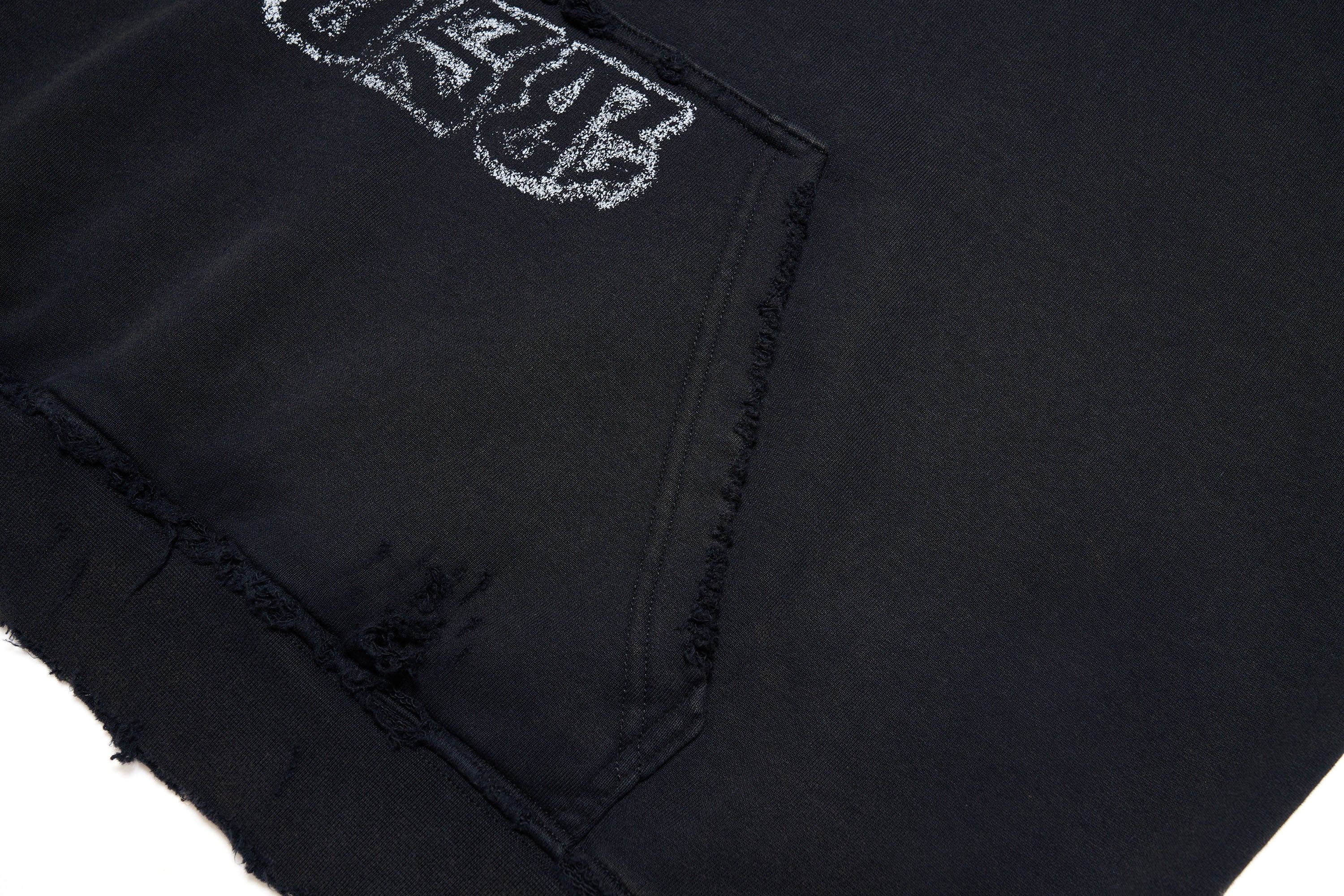 ULIPERY Distressed USB Graphic Hoodie
