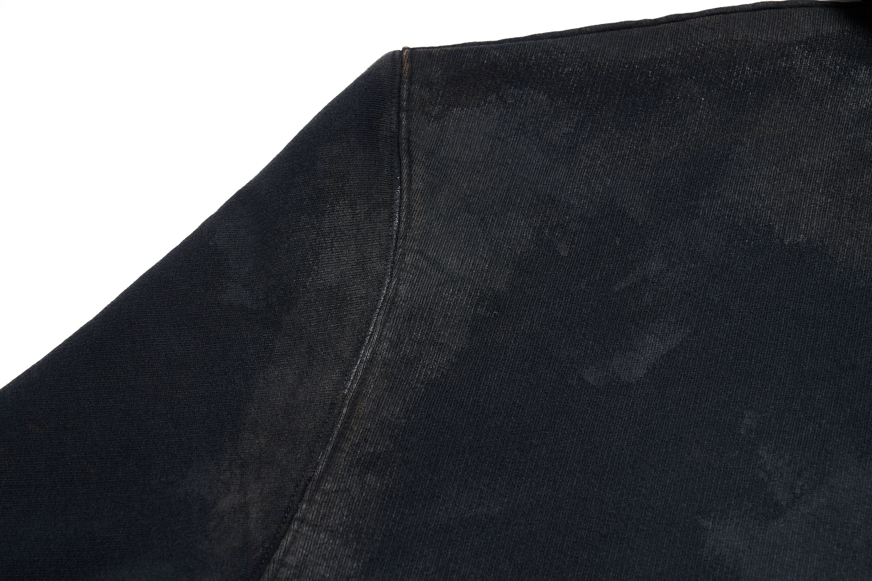 ULIPERY LOGO Mud-Wash Frayed Hoodie