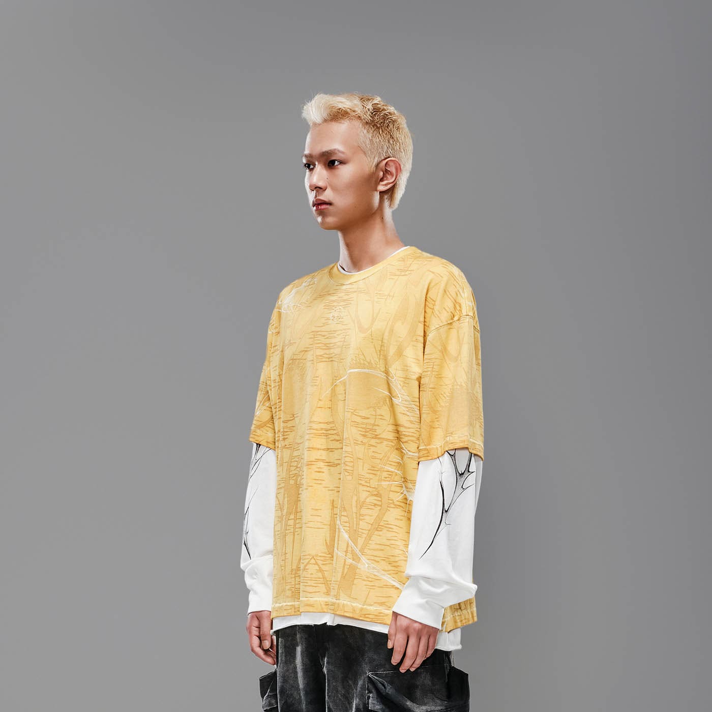 LIFEGOESON Petrichor Full-Print Washed T-Shirt