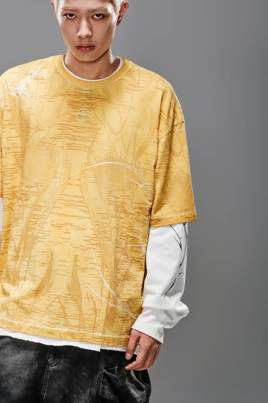 LIFEGOESON Petrichor Full-Print Washed T-Shirt