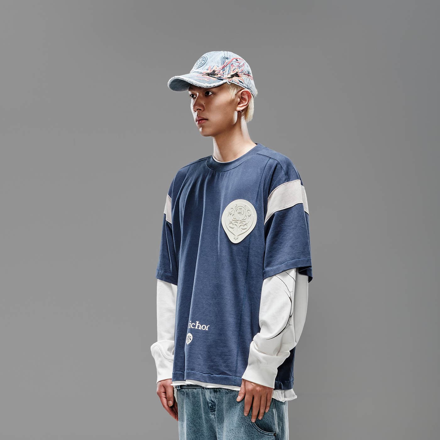 LIFEGOESON Deconstructed Patchwork Jersey