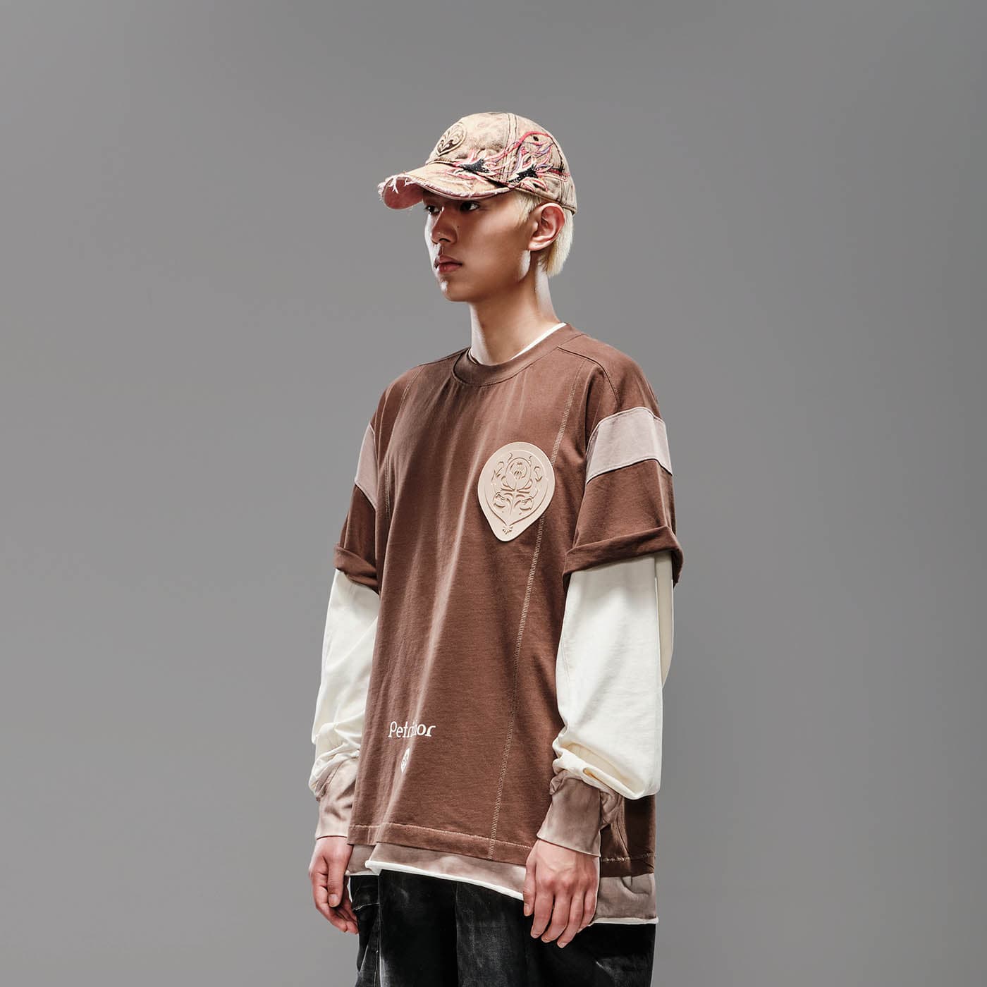 LIFEGOESON Deconstructed Patchwork Jersey