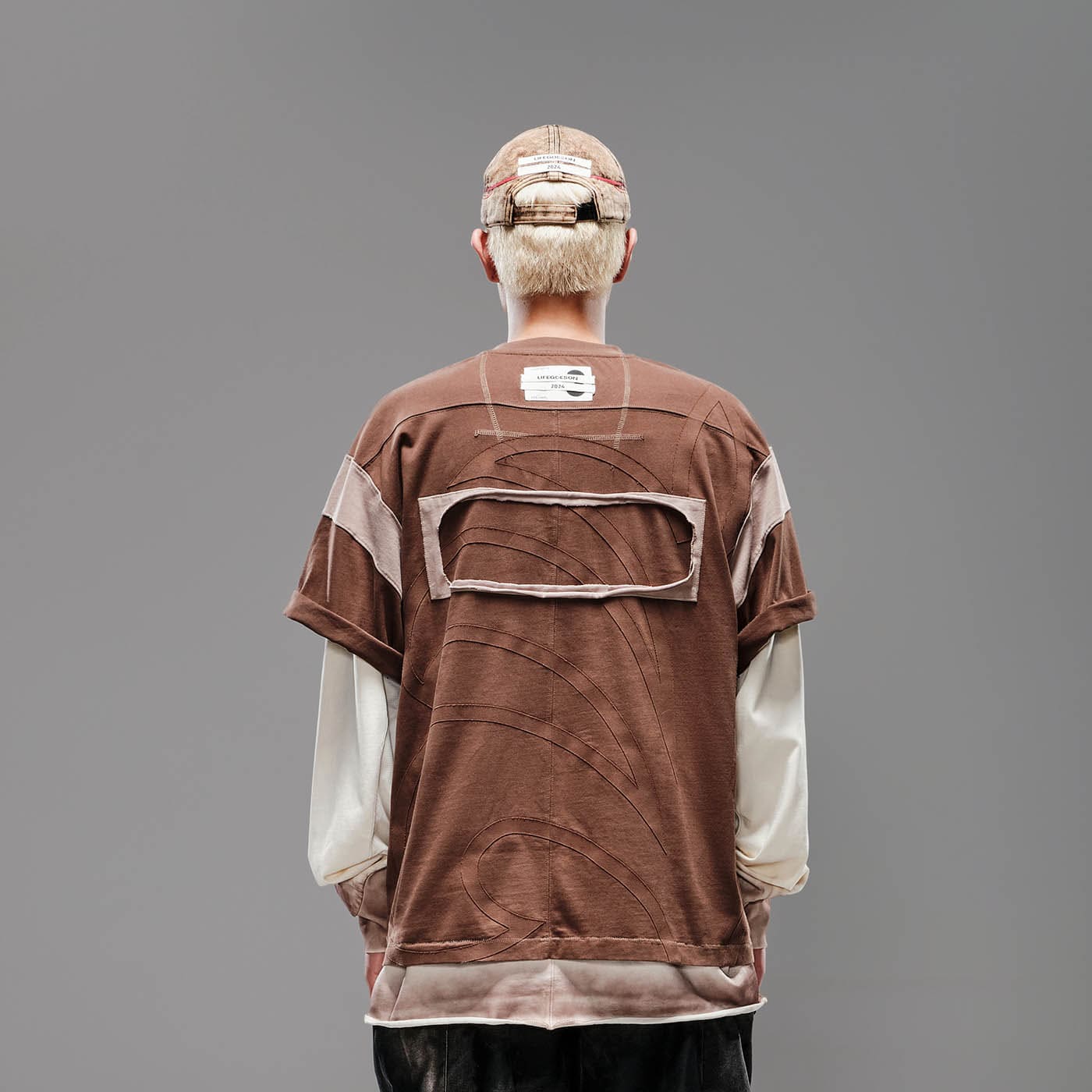 LIFEGOESON Deconstructed Patchwork Jersey