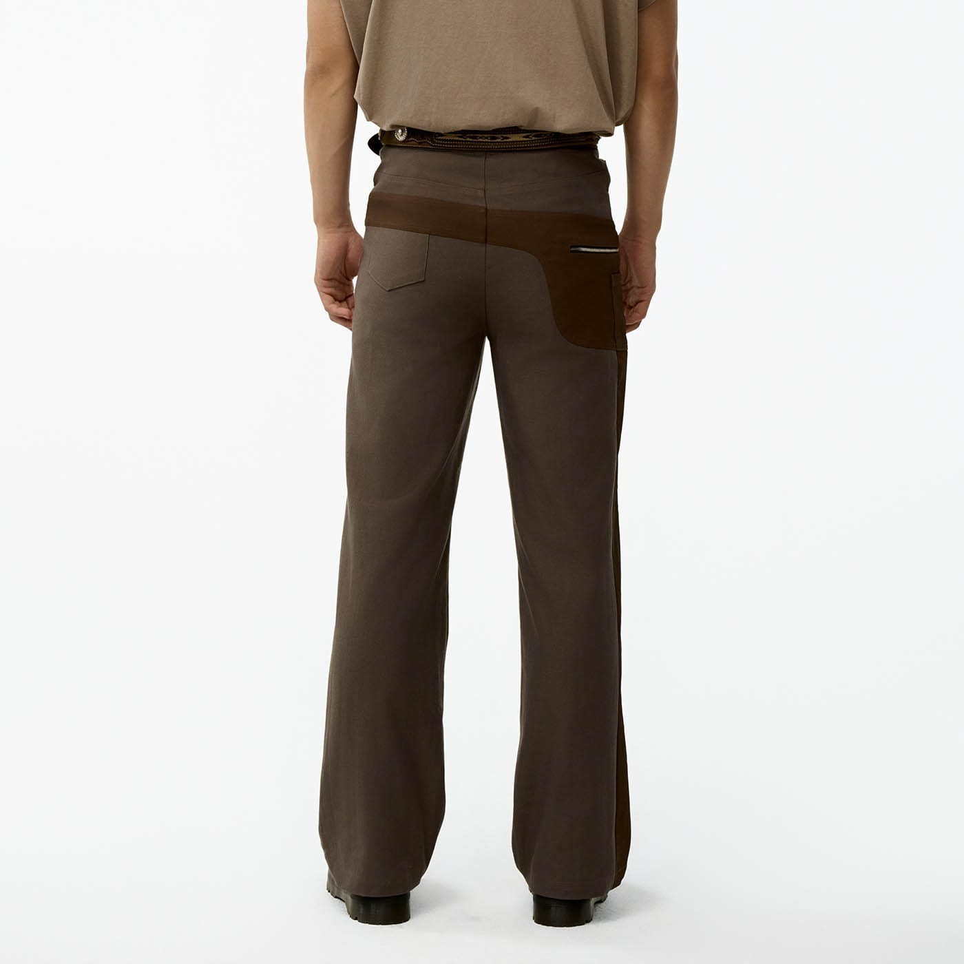 REDH Modern Cowboy Spliced Straight-Leg Pants