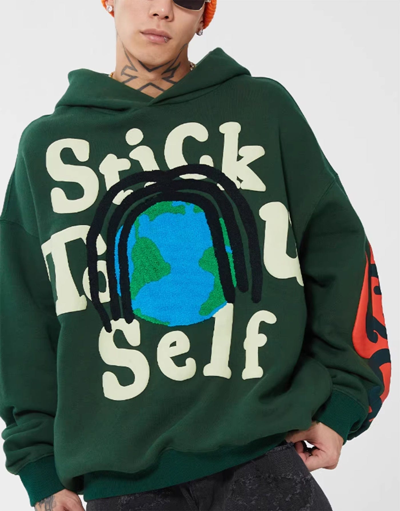 F2CE Essential Earth Slogan Hoodie, premium urban and streetwear designers apparel on PROJECTISR.com, F2CE