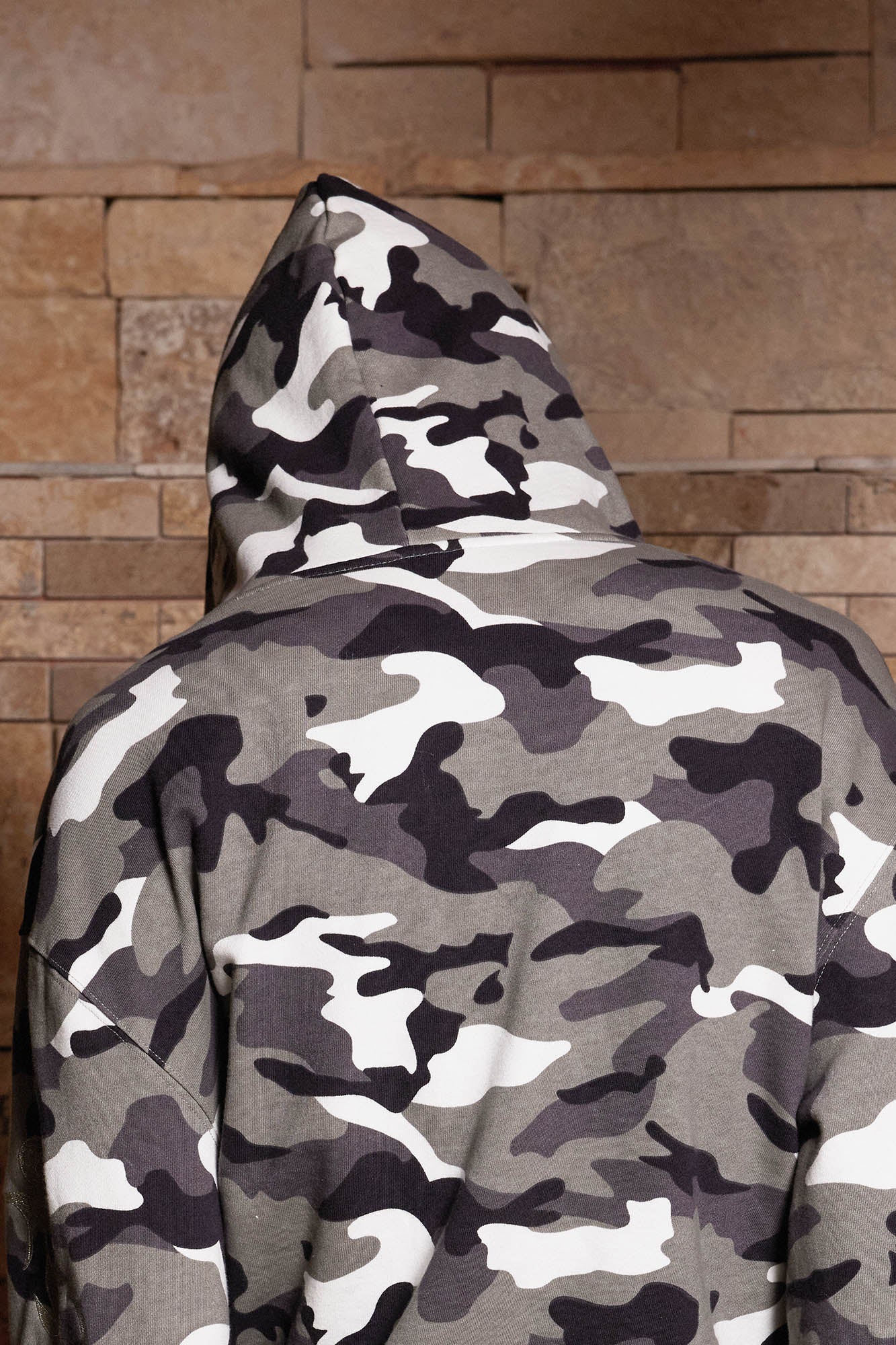 DND4DES Camo Zip-up Embroidery Hoodie