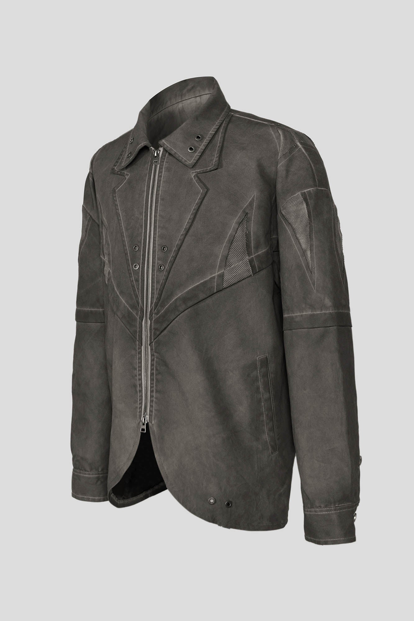 FLYERRER Deconstructed Distressed Blazer Jacket