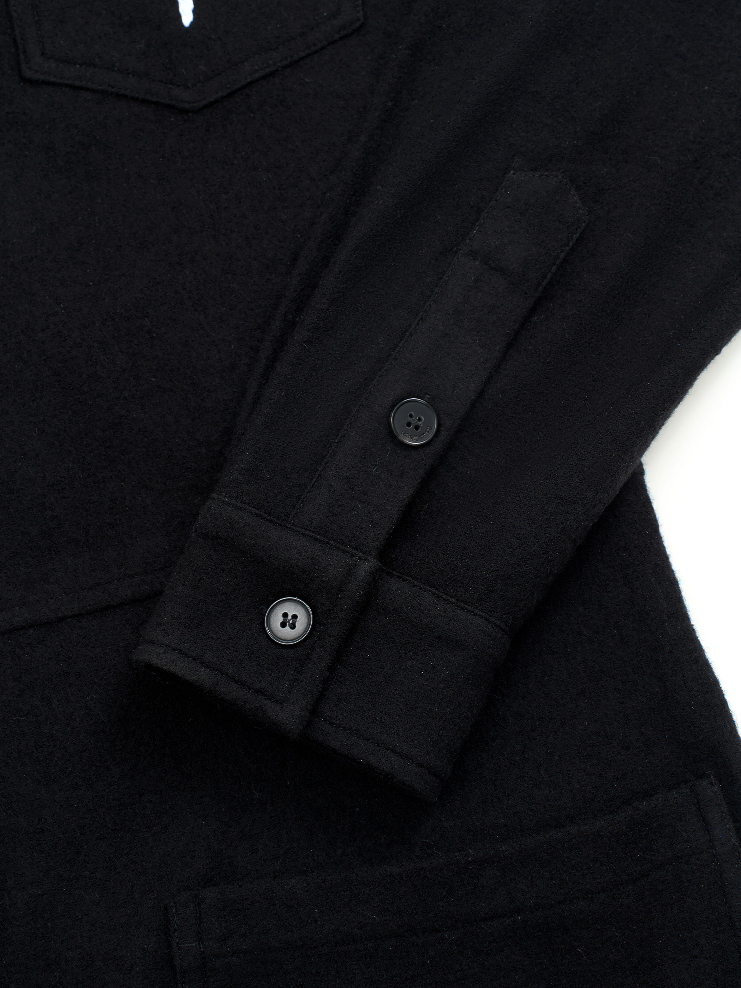 OUYANG WENJUN Wool Fluid-Heart Embroidered Jumpsuit