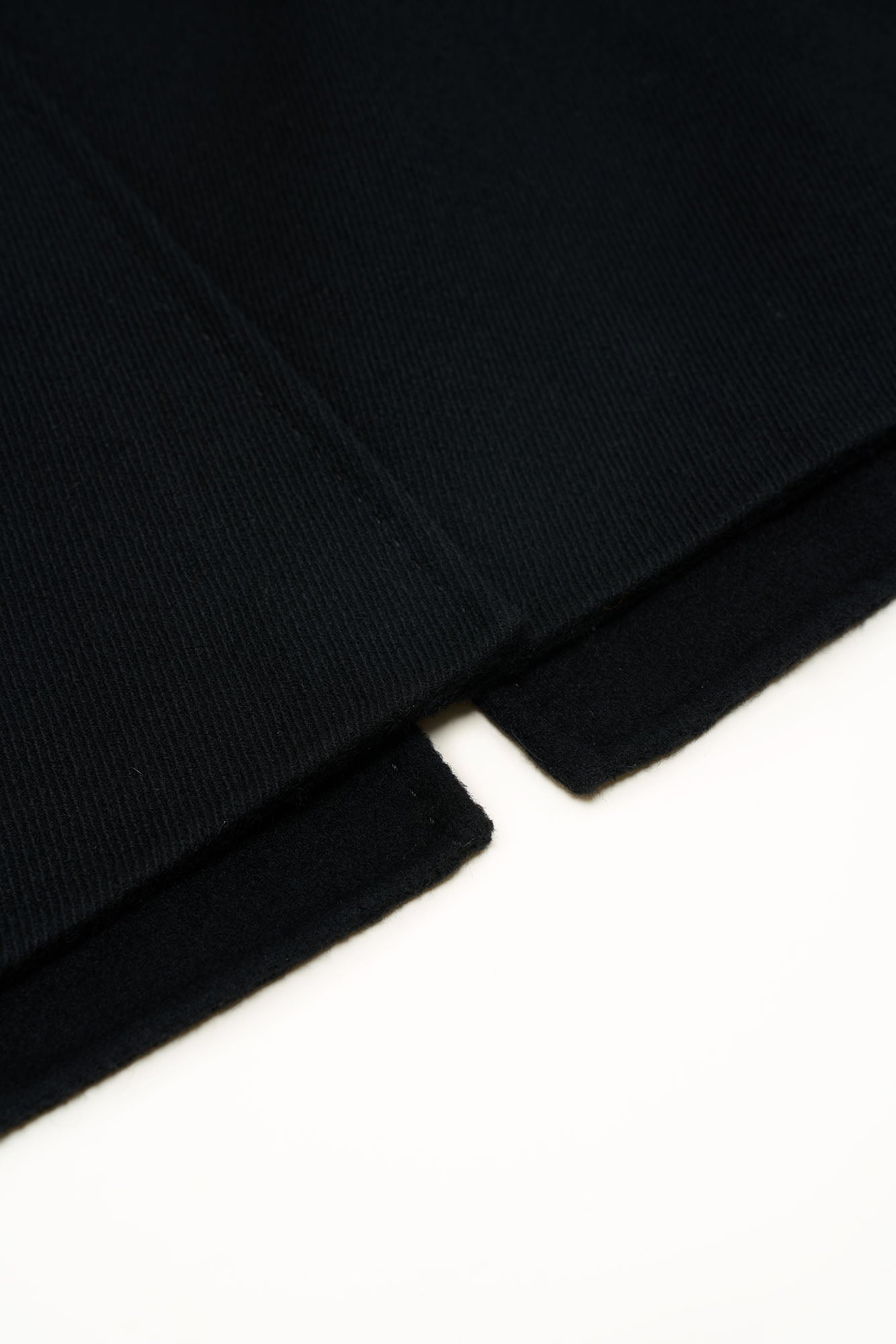 OUYANG WENJUN Single-Breasted Wool Overcoat Black