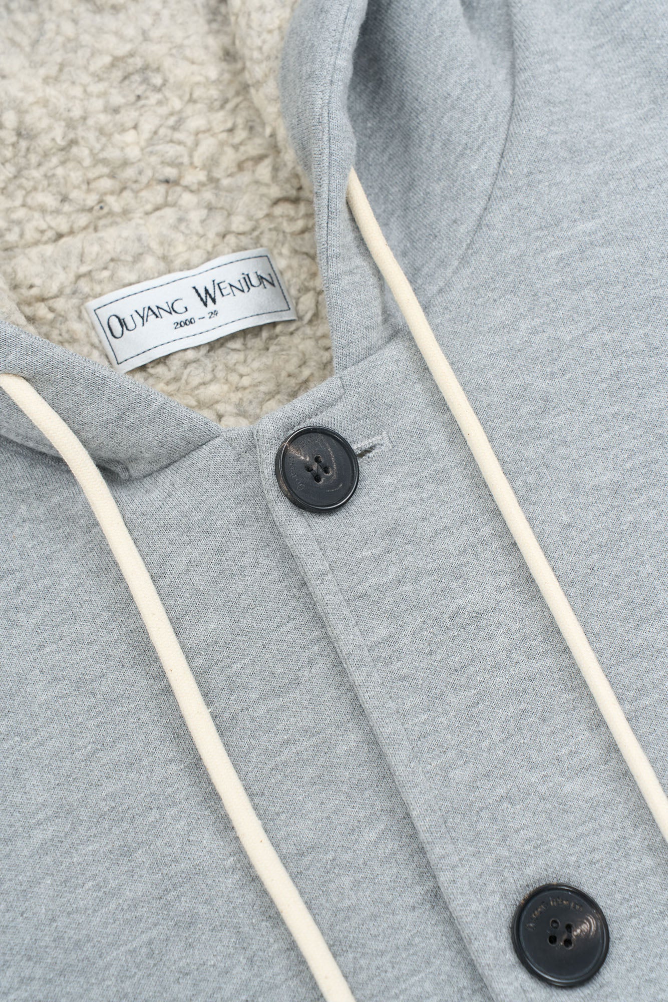OUYANG WENJUN Essential Sherpa Hood Longline Coat