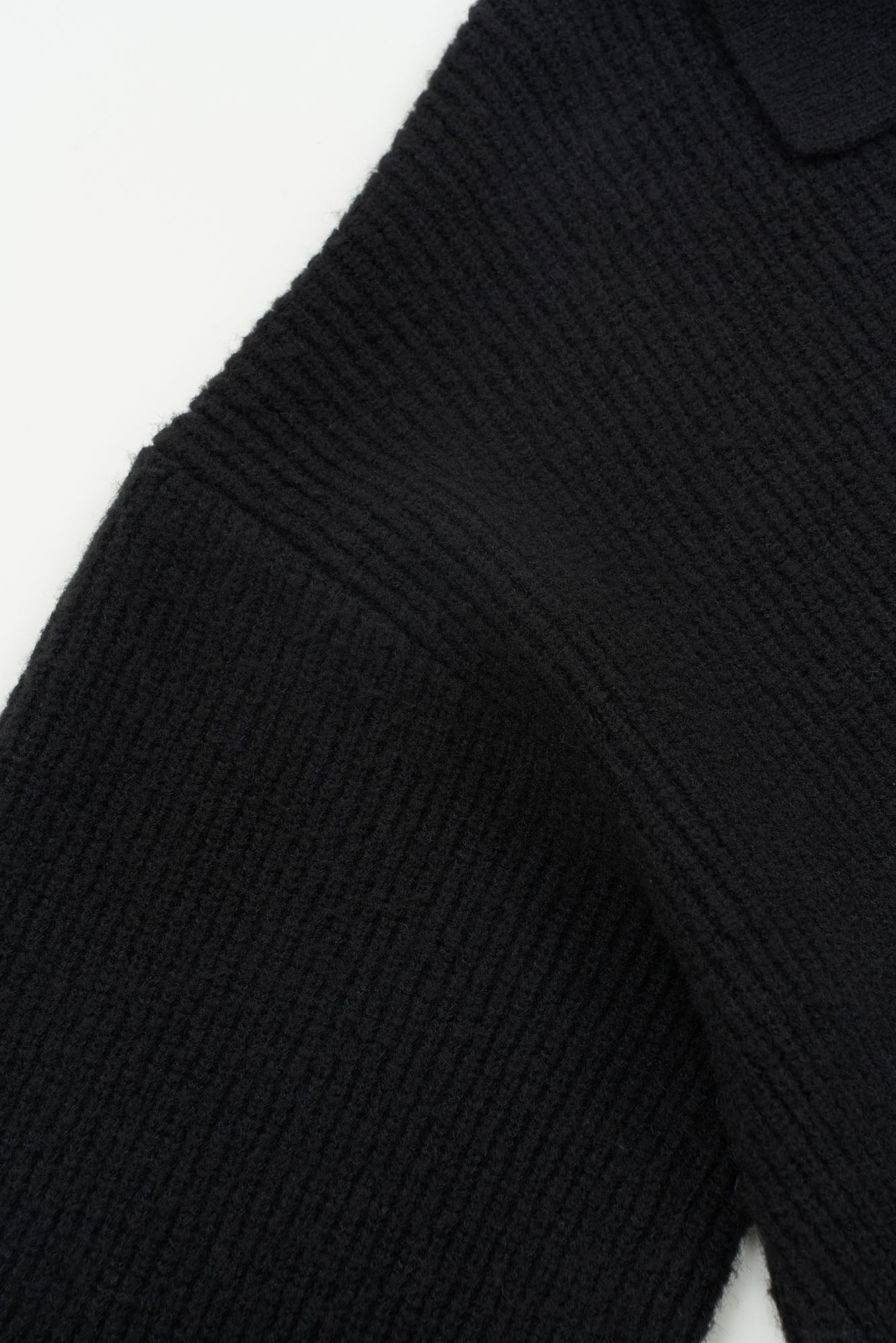 OUYANG WENJUN Half-Placket Knit Maxi Coat