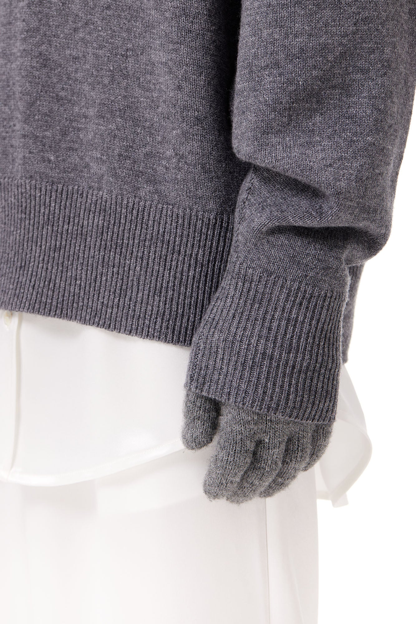 OUYANG WENJUN Classic Cashmere Polo Sweater
