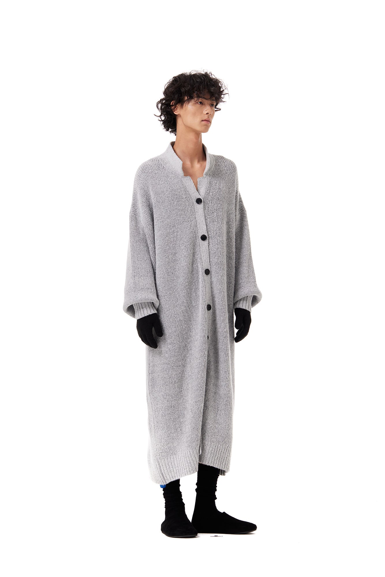 OUYANG WENJUN Oversized Knit Duster Cardigan