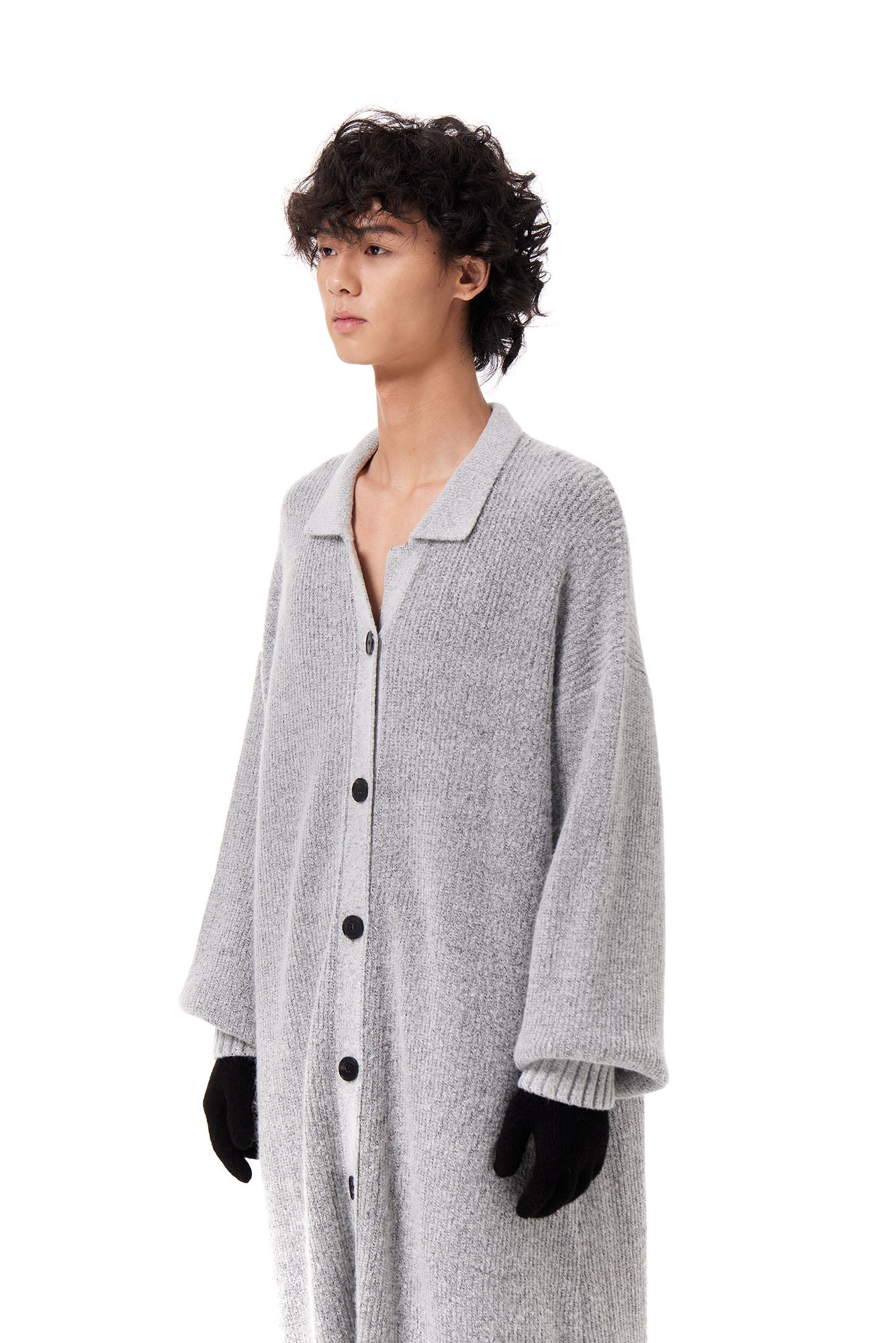 OUYANG WENJUN Oversized Knit Duster Cardigan