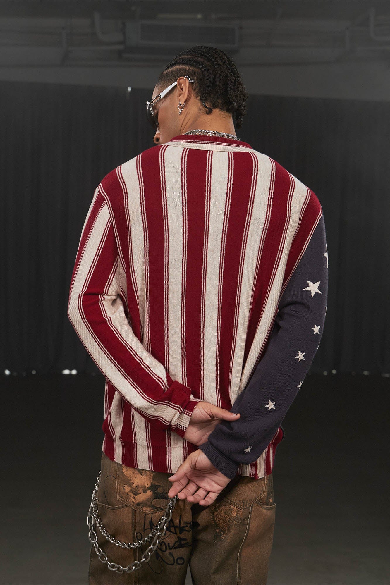 DND4DES American Flag Knitted Shirt