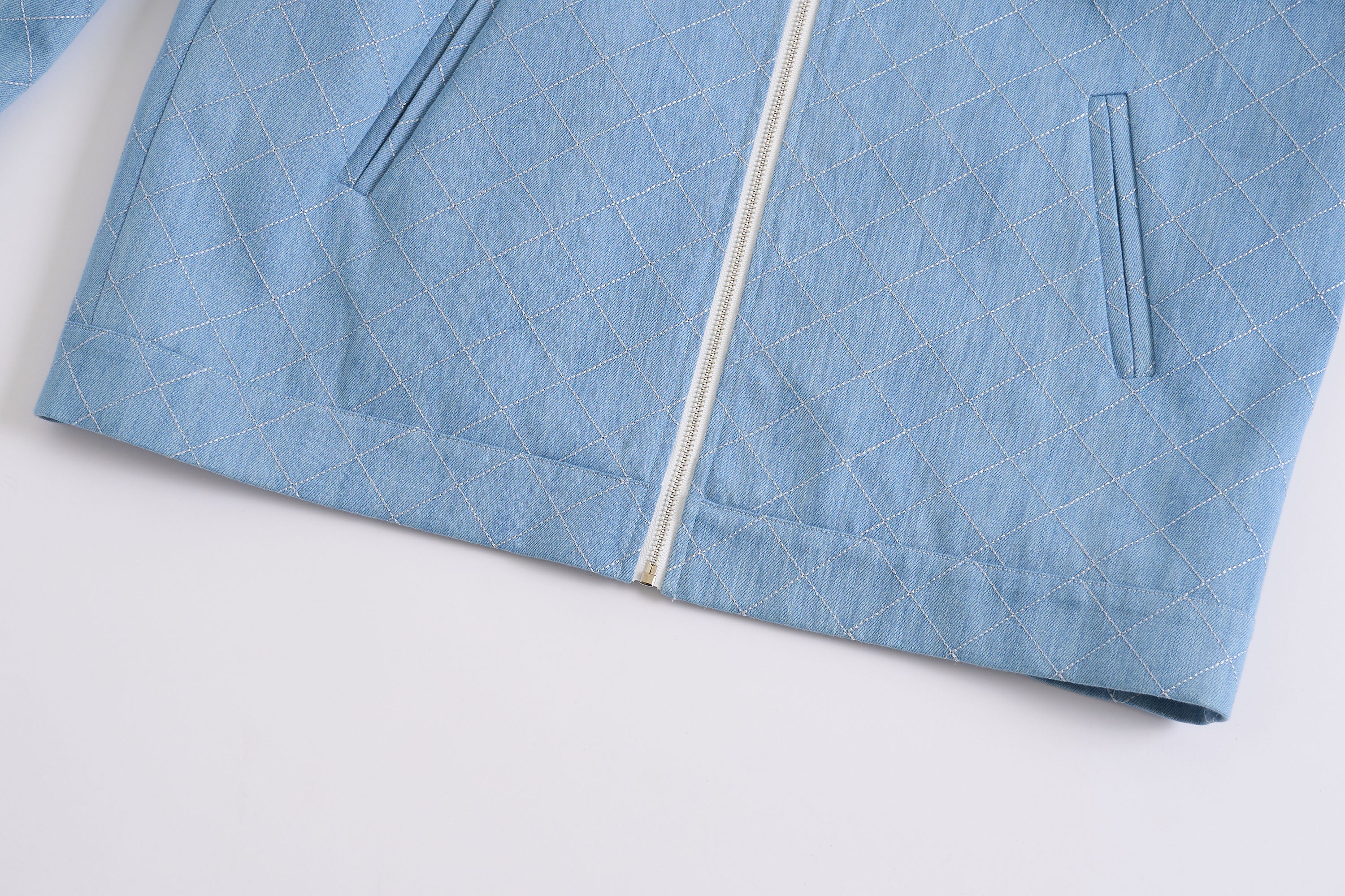 WIID Quilt-Stitch Contrast Collar Jacket, premium urban and streetwear designers apparel on PROJECTISR.com, WIID
