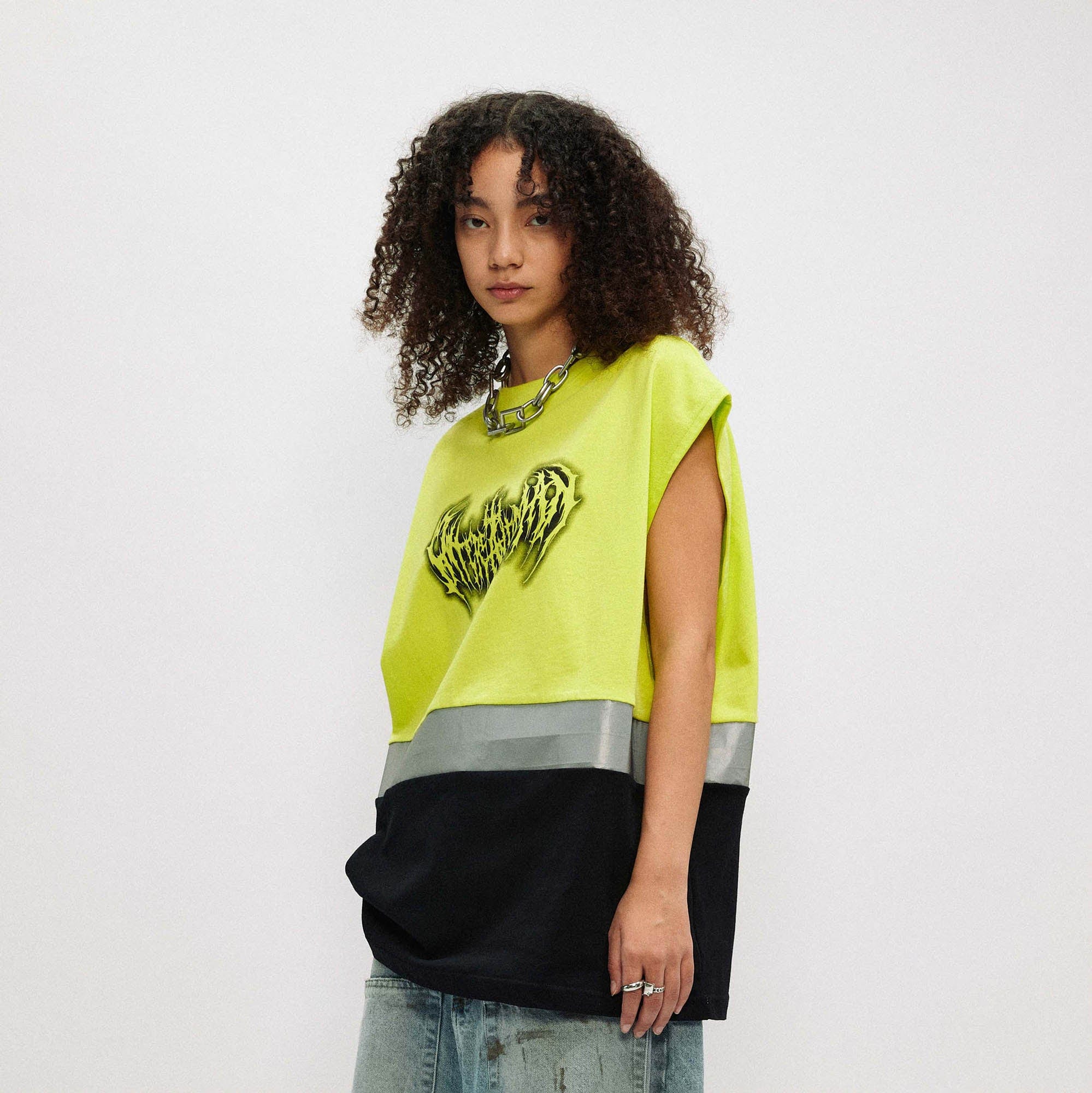 OVDY Reflective Spliced Tank Top