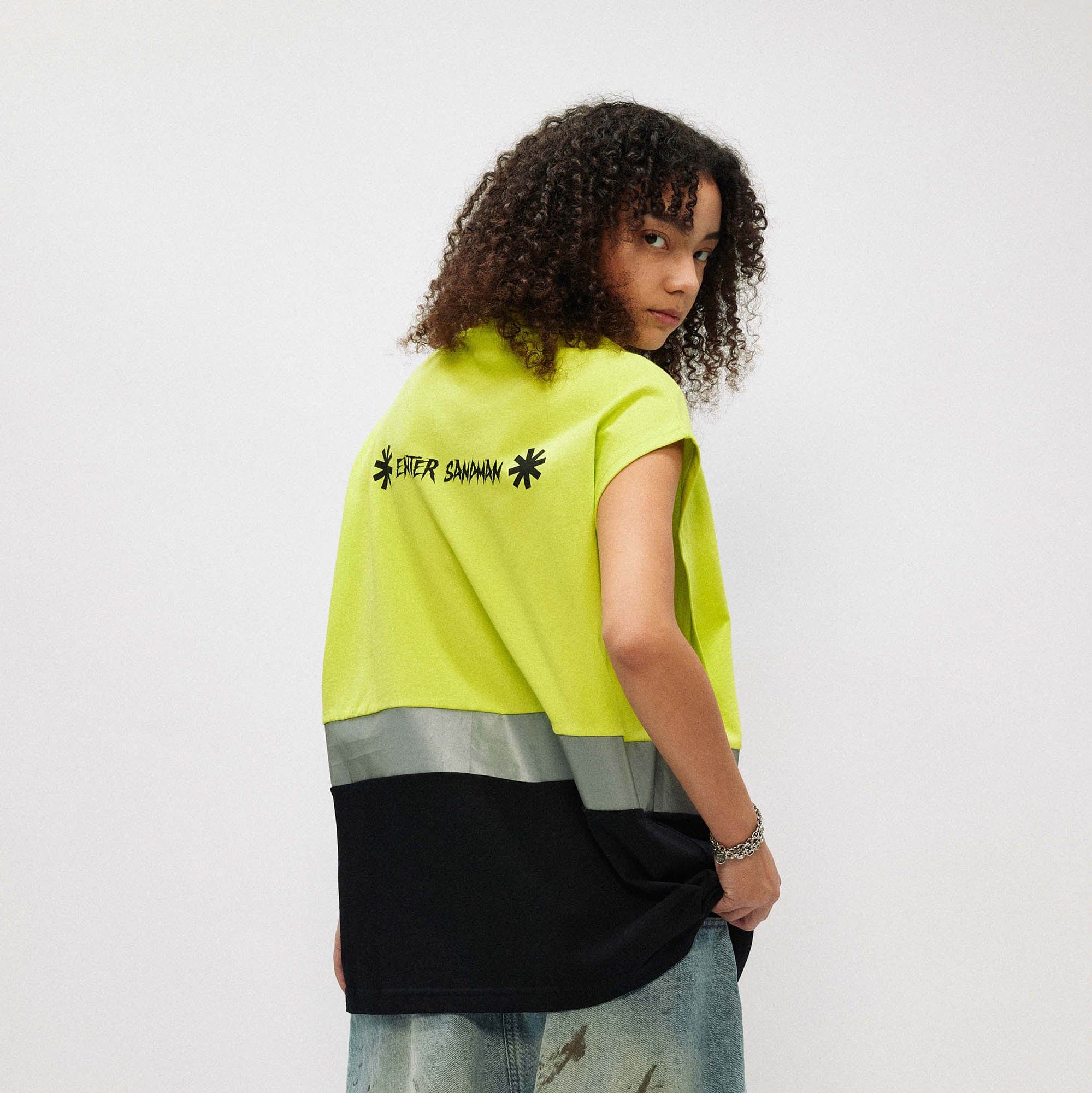 OVDY Reflective Spliced Tank Top