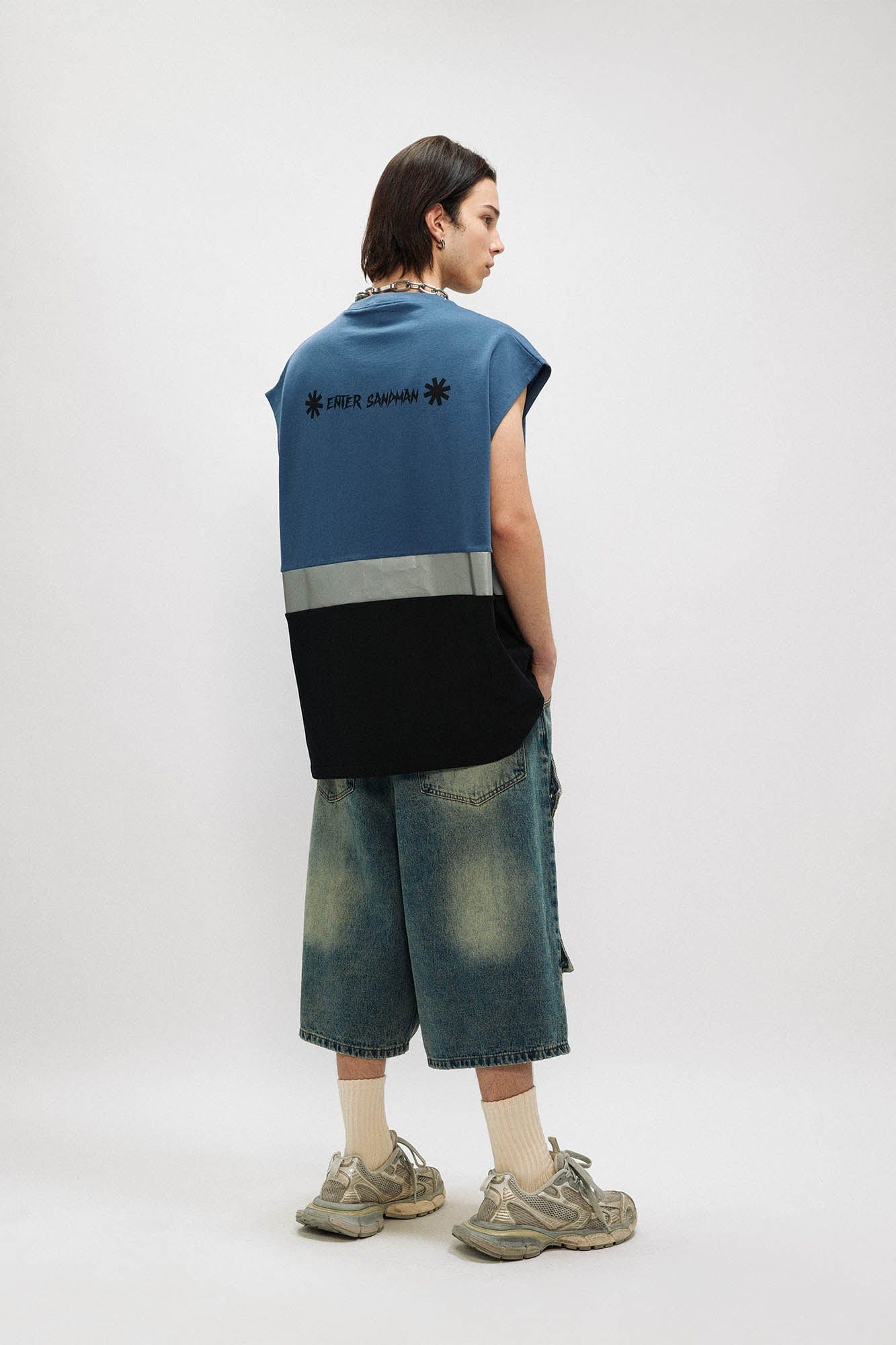 OVDY Reflective Spliced Tank Top