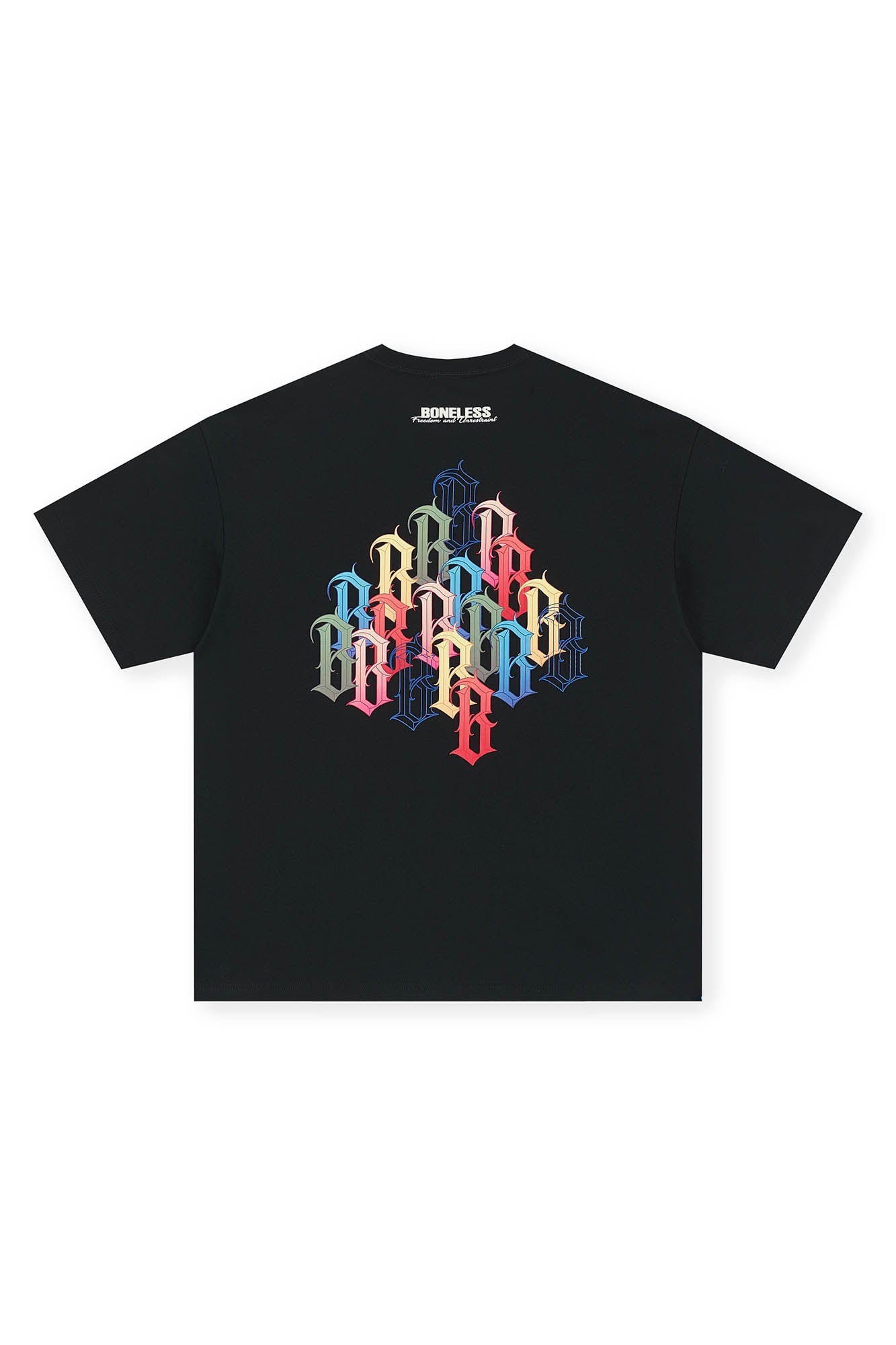 BONELESS Rainbow Collage LOGO T-Shirt