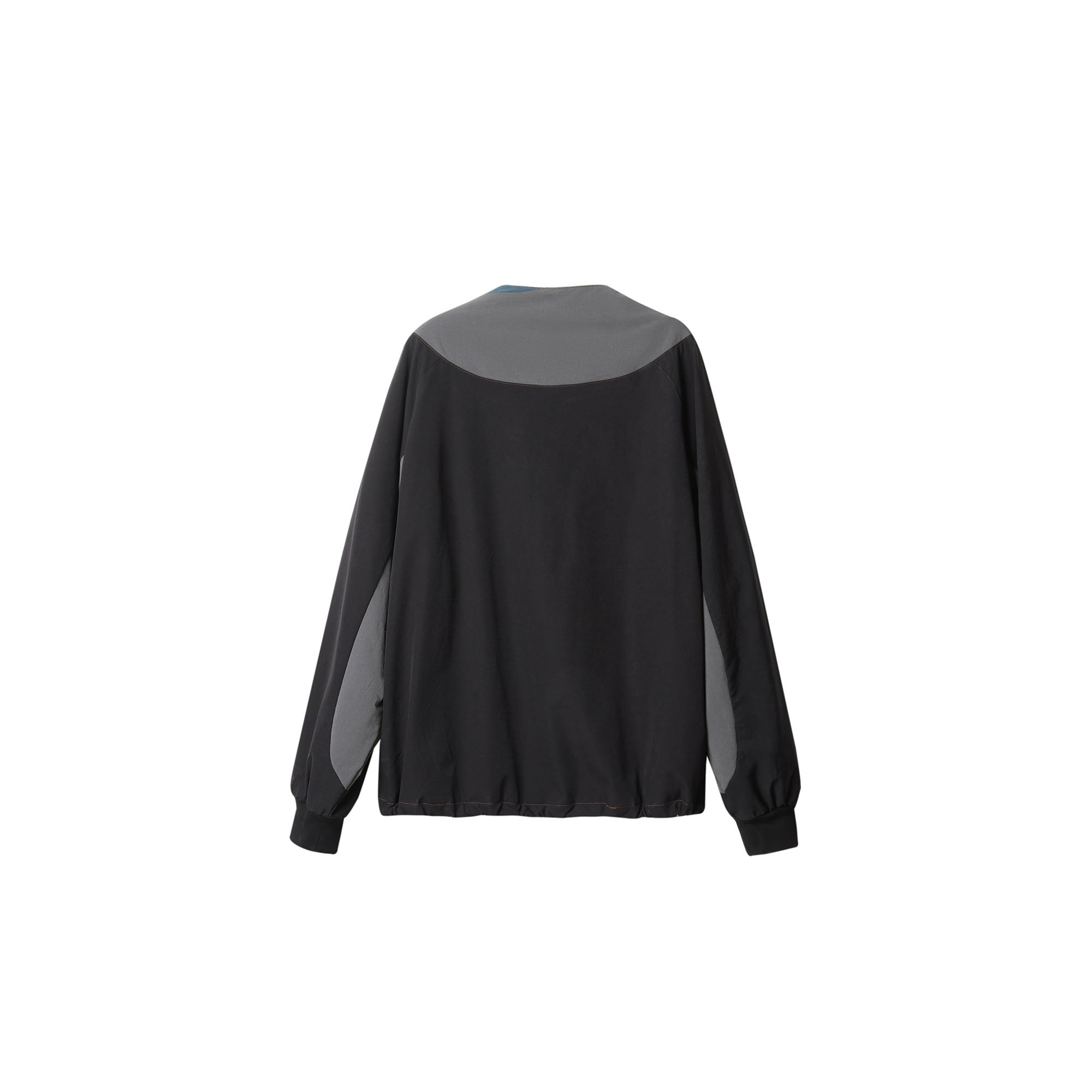 ERROR CODE ROBOT Asymmetric Zip Contrast Panel Sweatshirt, premium urban and streetwear designers apparel on PROJECTISR.com, ERROR CODE ROBOT