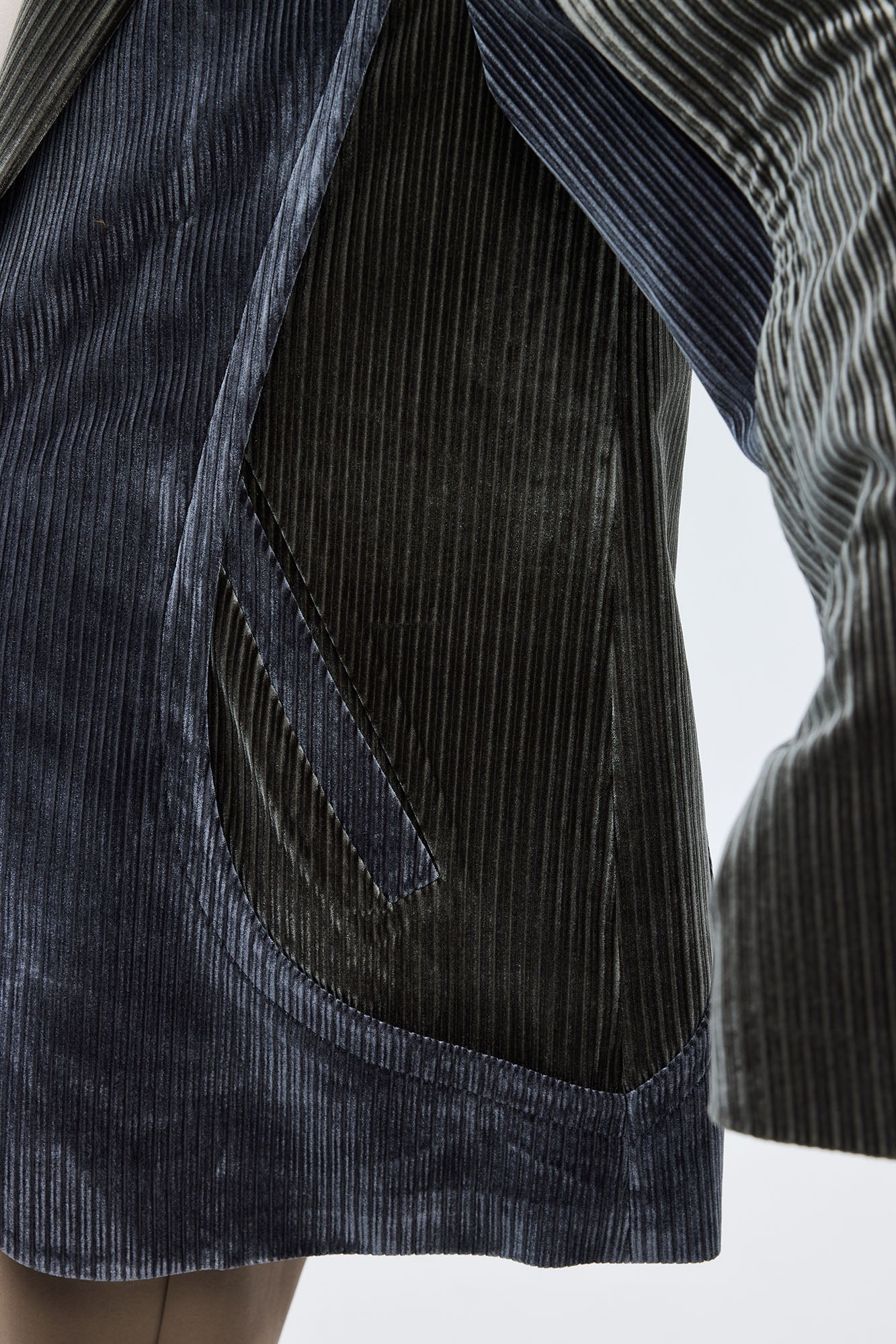 TUIMU Corduroy Contrast Panel Blazer, premium urban and streetwear designers apparel on PROJECTISR.com, TUIMU