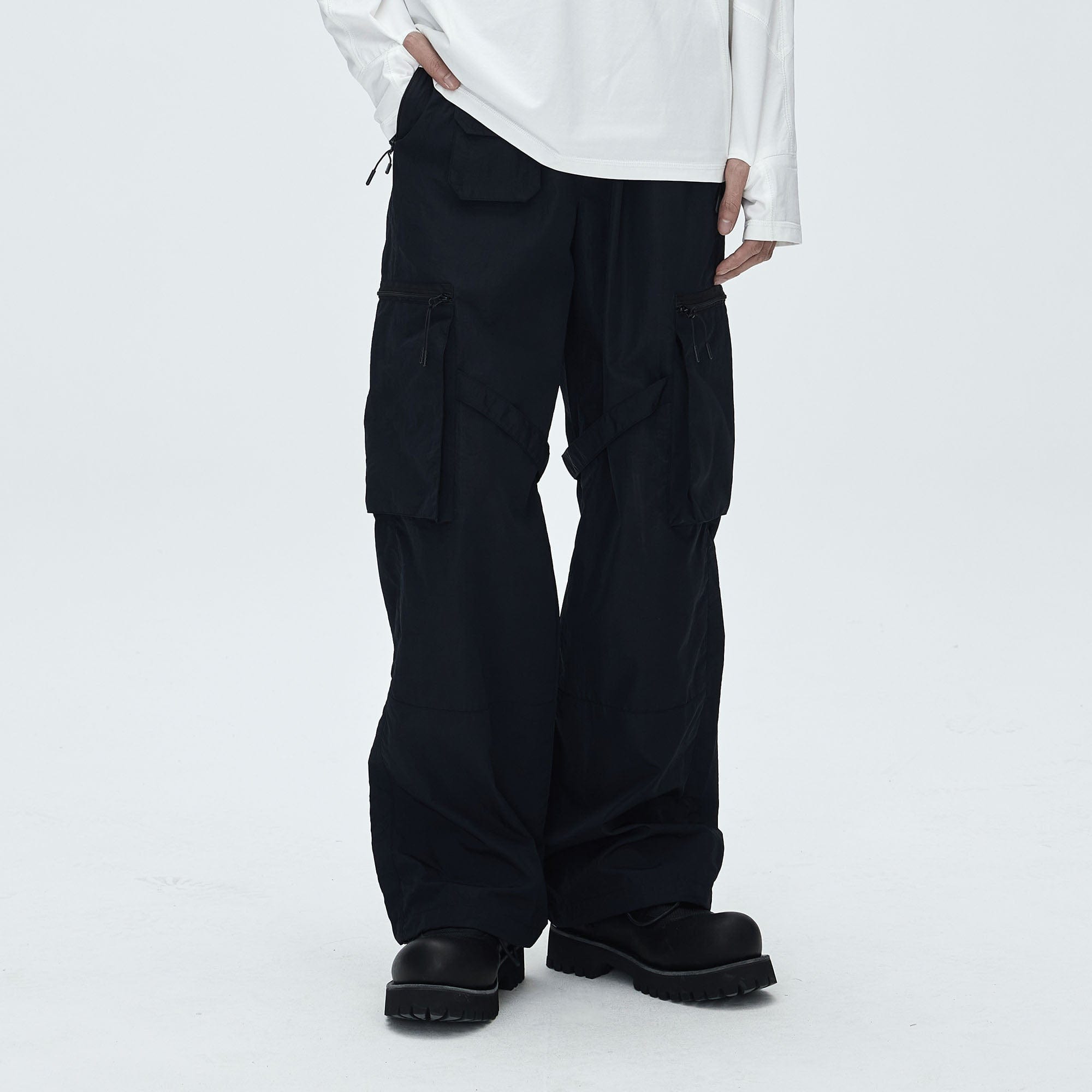 CATSSTAC Utility Multi-Pocket Buckled Cargo Pants, premium urban and streetwear designers apparel on PROJECTISR.com, CATSSTAC