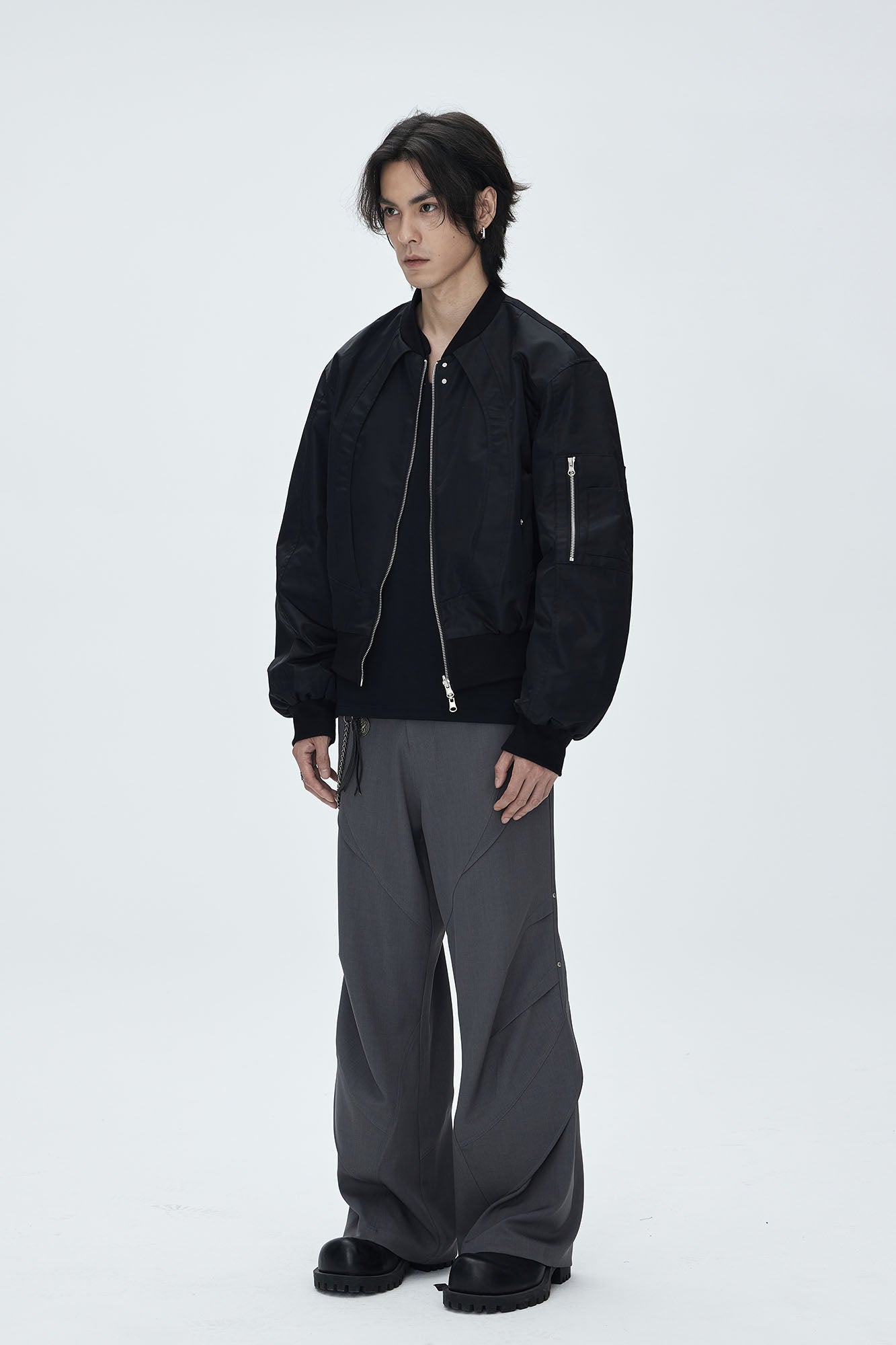 CATSSTAC Reversible Two-Tone Bomber Jacket, premium urban and streetwear designers apparel on PROJECTISR.com, CATSSTAC