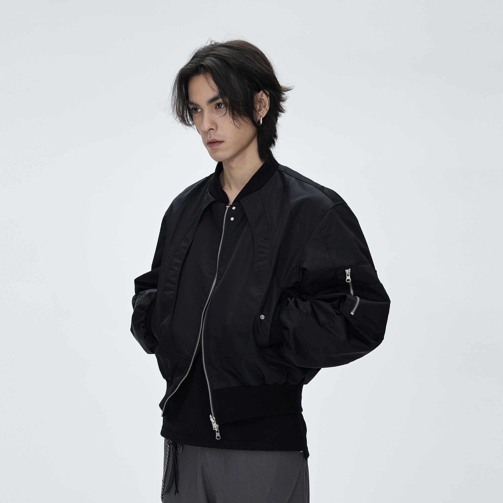 CATSSTAC Reversible Two-Tone Bomber Jacket, premium urban and streetwear designers apparel on PROJECTISR.com, CATSSTAC
