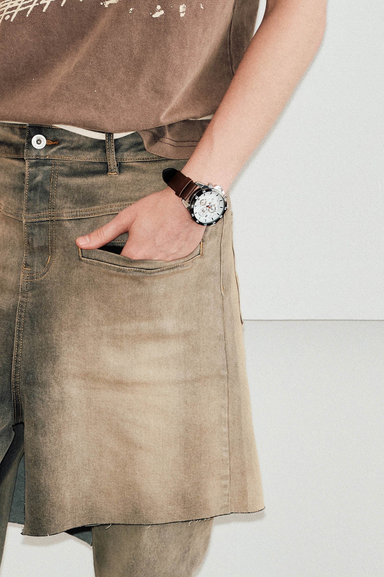 KREATE Classic Washed Straight Jeans