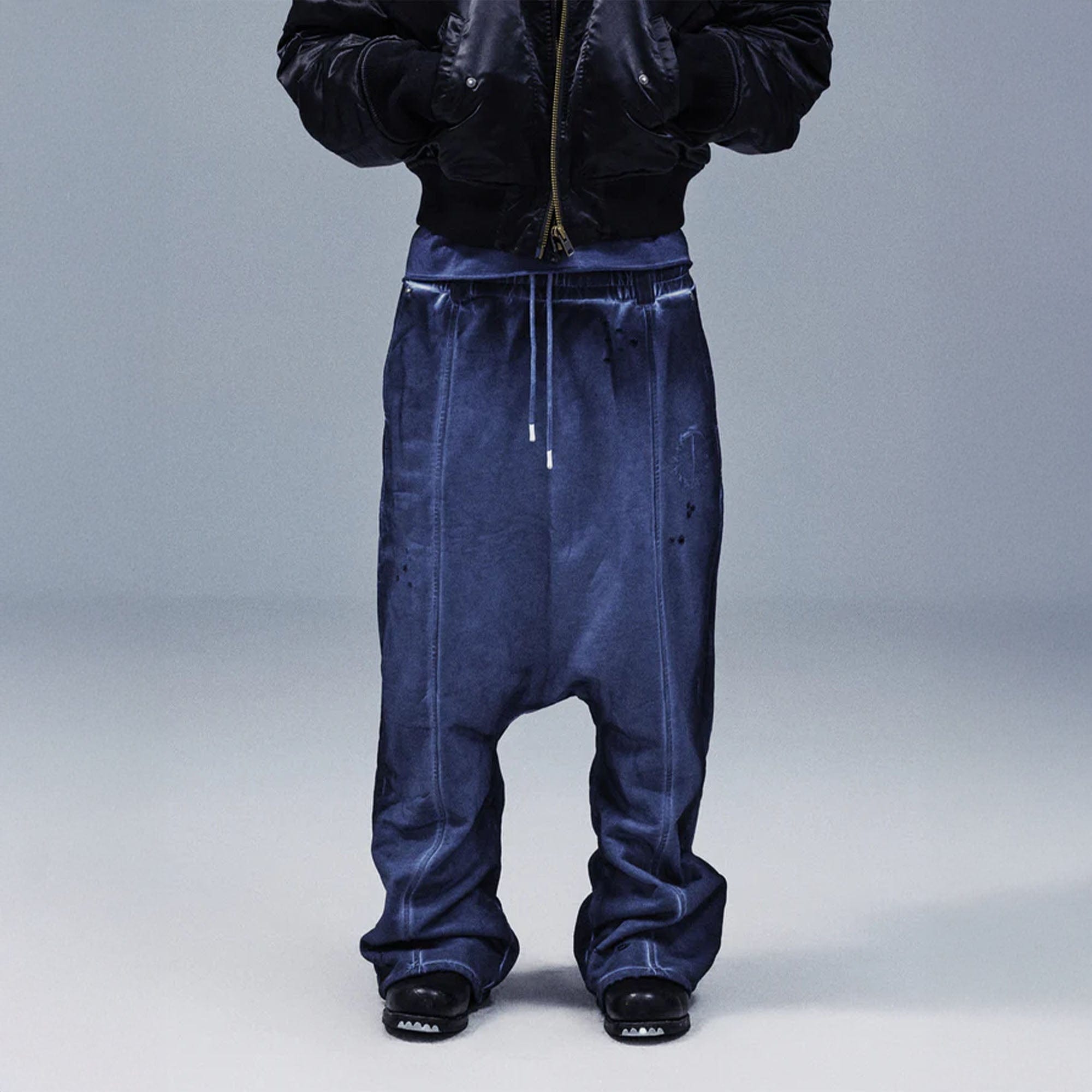 TECNINEGROUP Middle-Panel Washed Drop-Crotch Sweatpants, premium urban and streetwear designers apparel on PROJECTISR.com, TECNINEGROUP