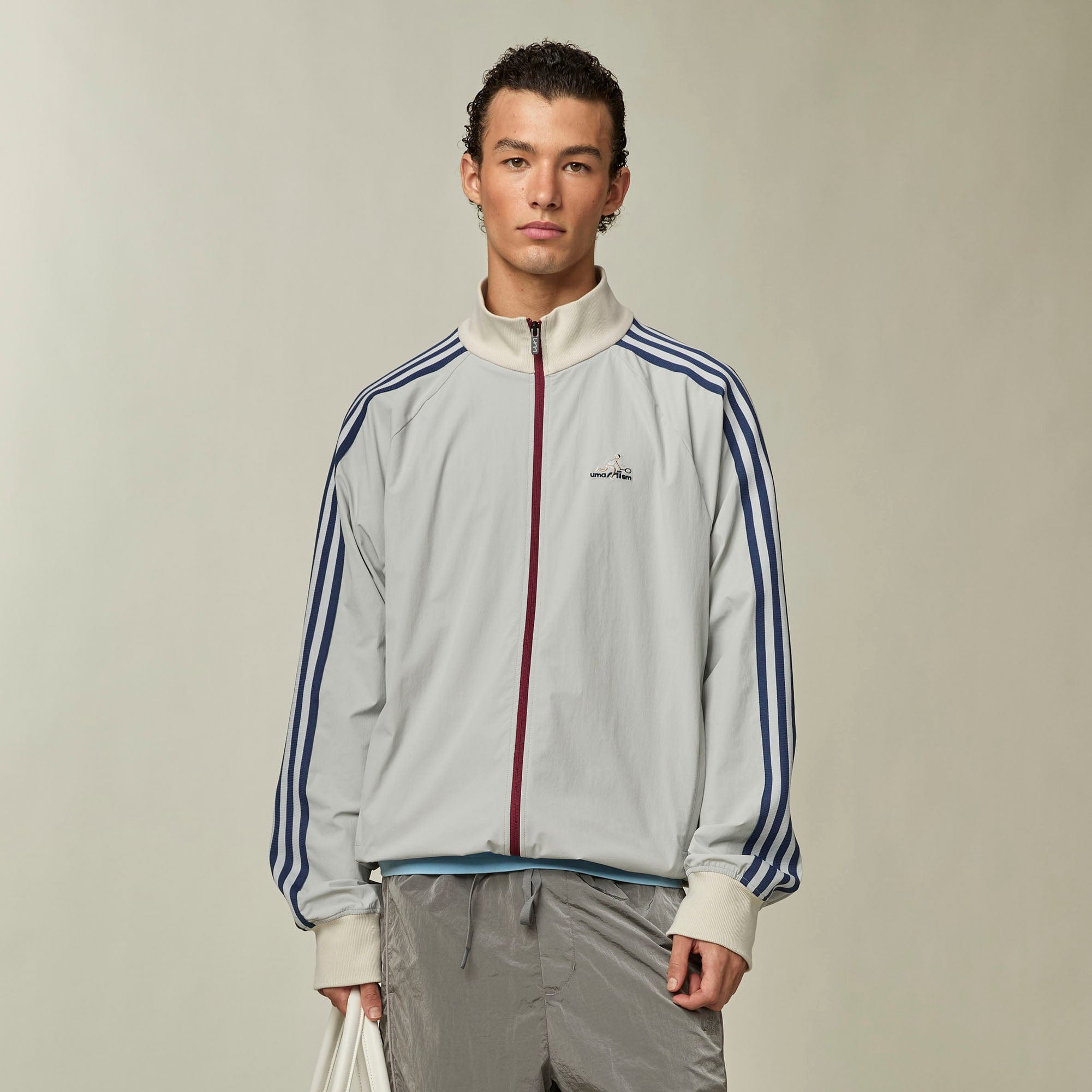 UMAMIISM Retro Striped Track Jacket, premium urban and streetwear designers apparel on PROJECTISR.com, UMAMIISM
