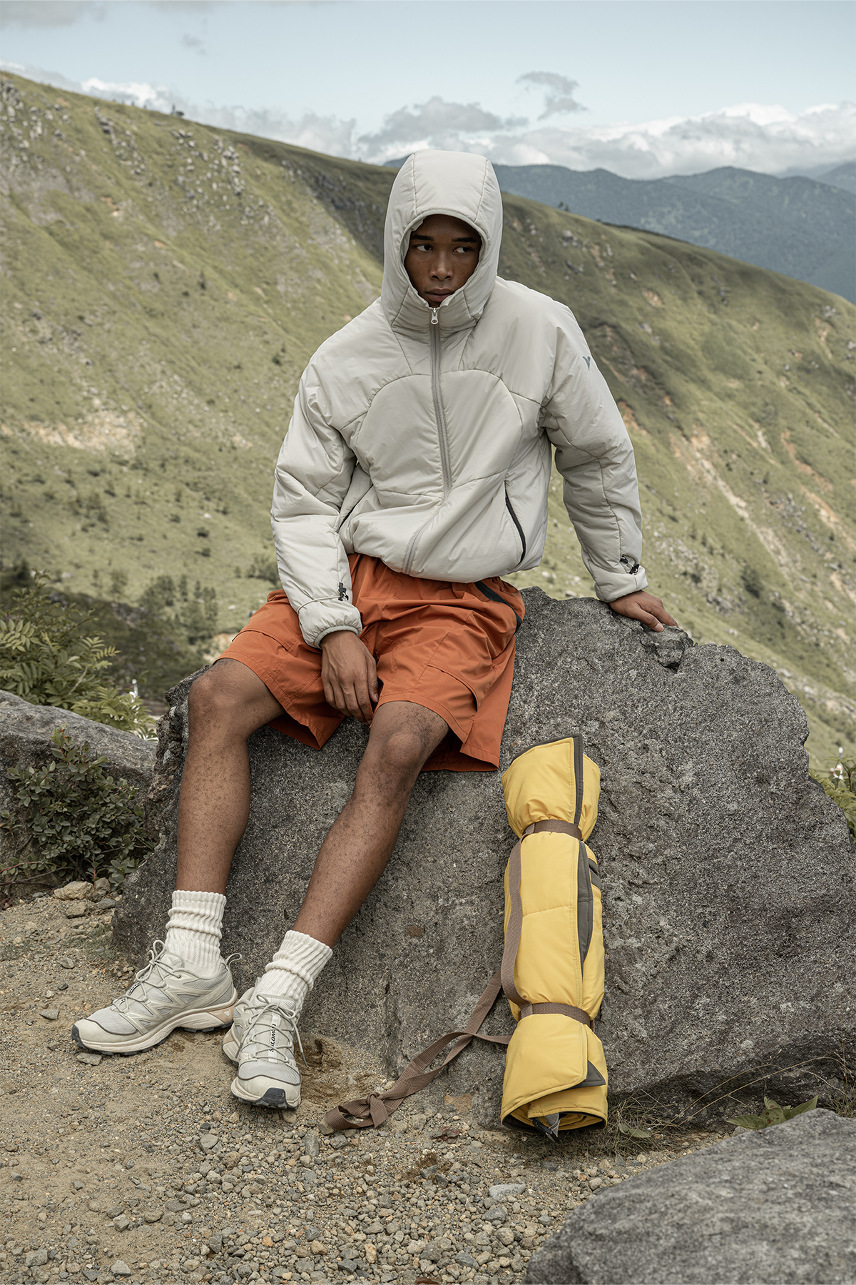 HALCYON Lightweight Hooded Puffer Jacket, premium urban and streetwear designers apparel on PROJECTISR.com, HALCYON