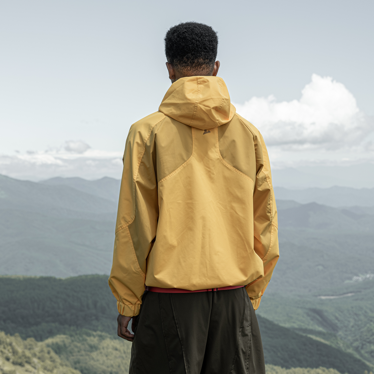 HALCYON Contrast Splash-Proof Hooded Windbreaker Jacket, premium urban and streetwear designers apparel on PROJECTISR.com, HALCYON