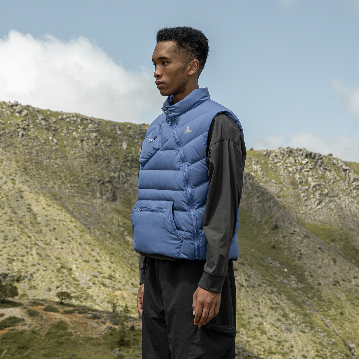 HALCYON Asymmetric Down Puffer Vest