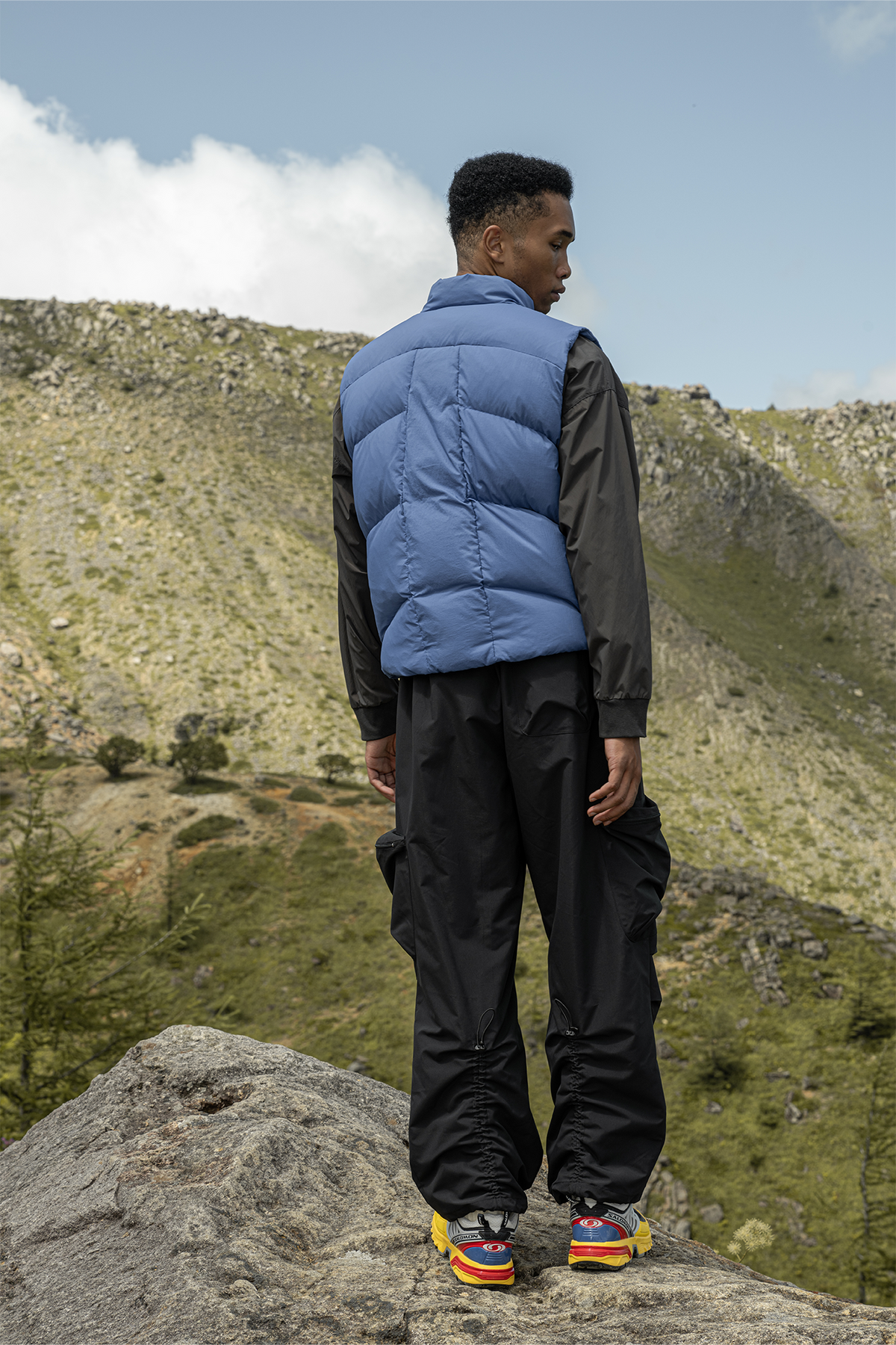 HALCYON Asymmetric Down Puffer Vest