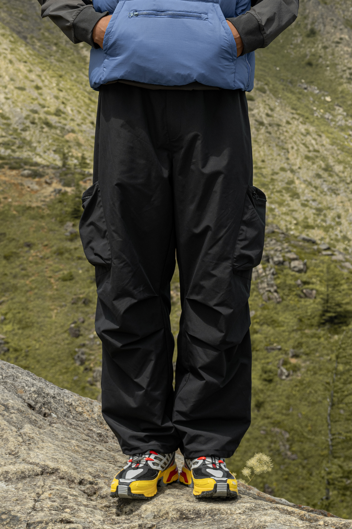 HALCYON Adjustable-Waist Utility Windproof Parachute Pants