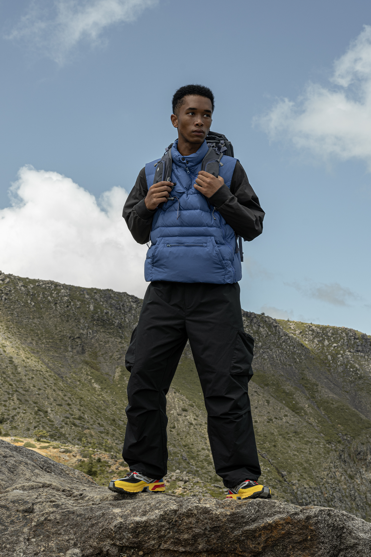 HALCYON Adjustable-Waist Utility Windproof Parachute Pants