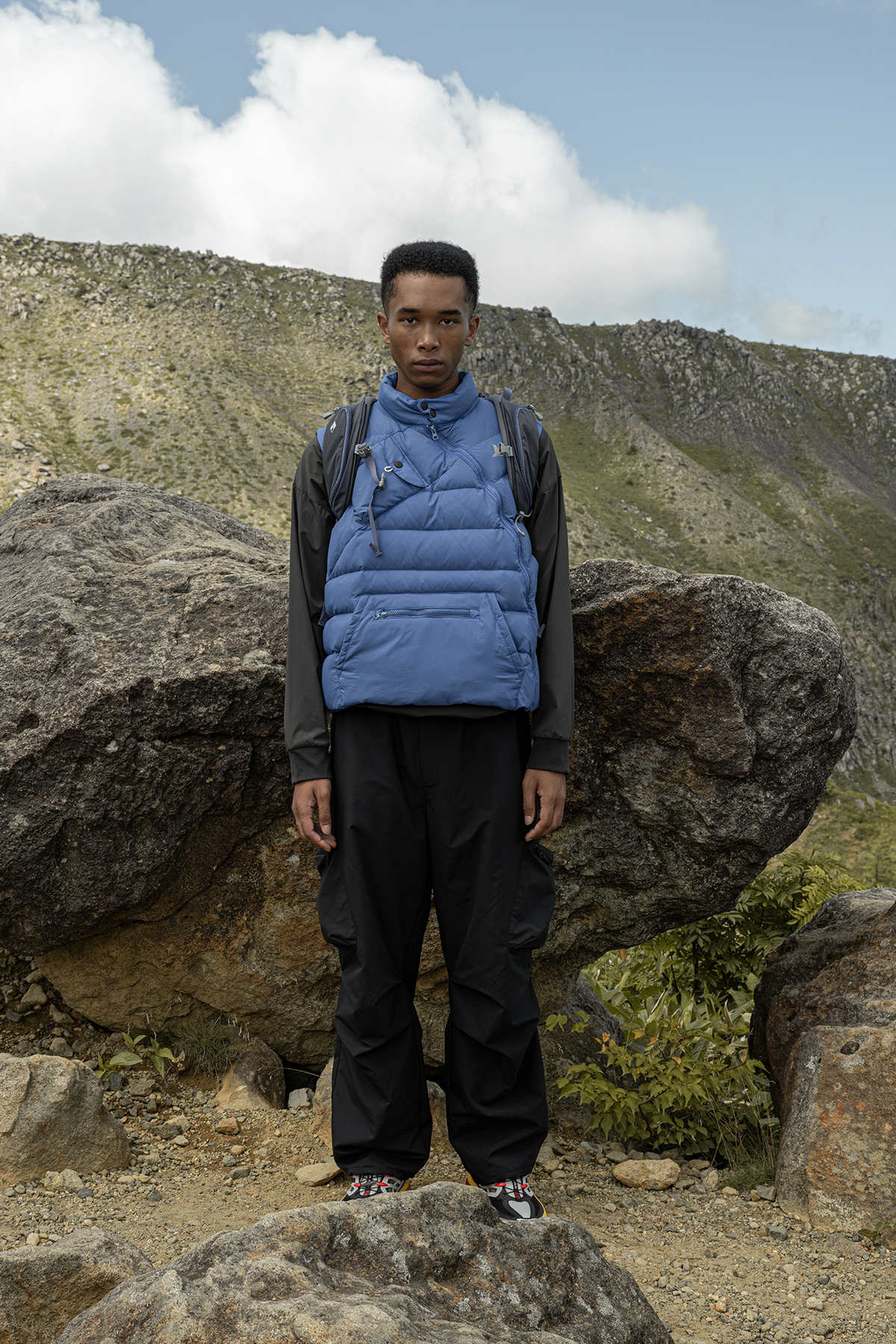 HALCYON Asymmetric Down Puffer Vest